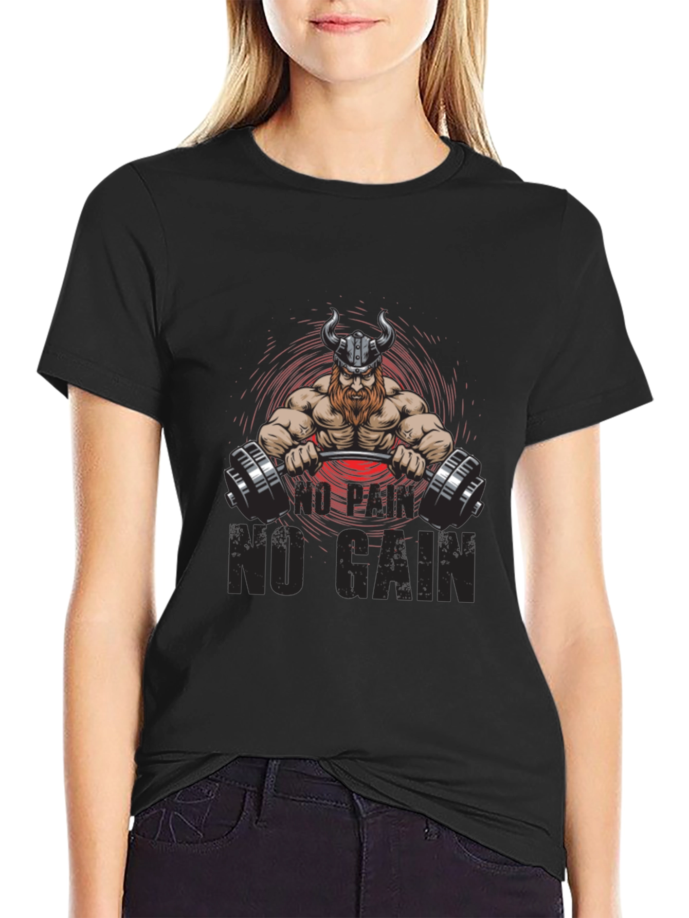 Viking Gym T-Shirt - No Pain No Gain Design