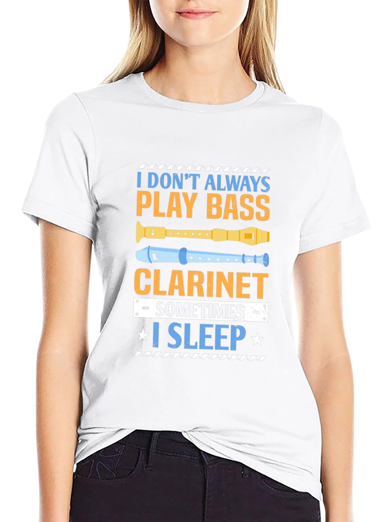 Bass Clarinet Player T-Shirt - Novelty Music Tee