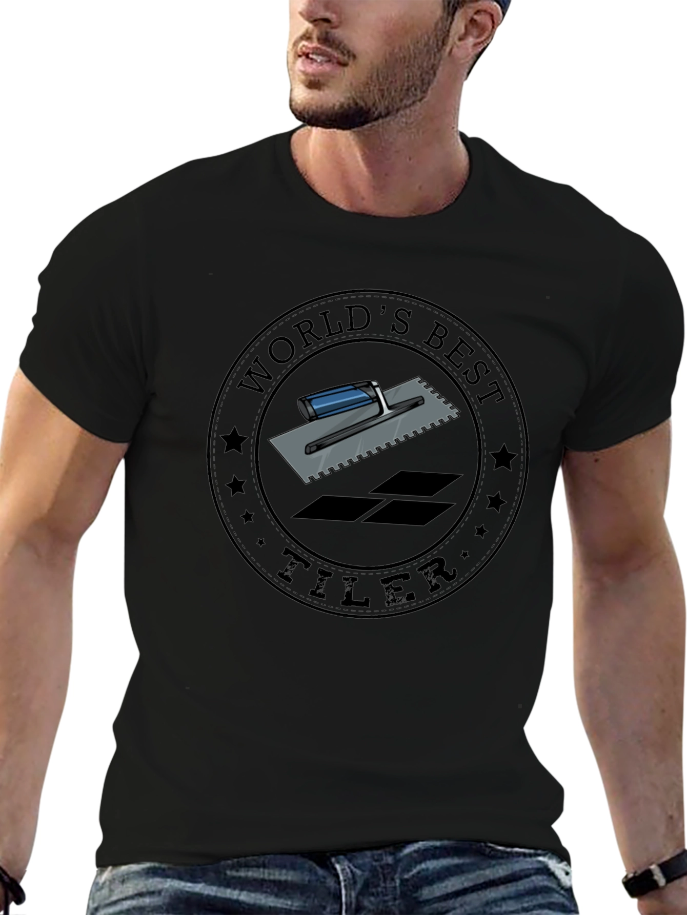 Worlds Best Tiler - Graphic T-Shirt