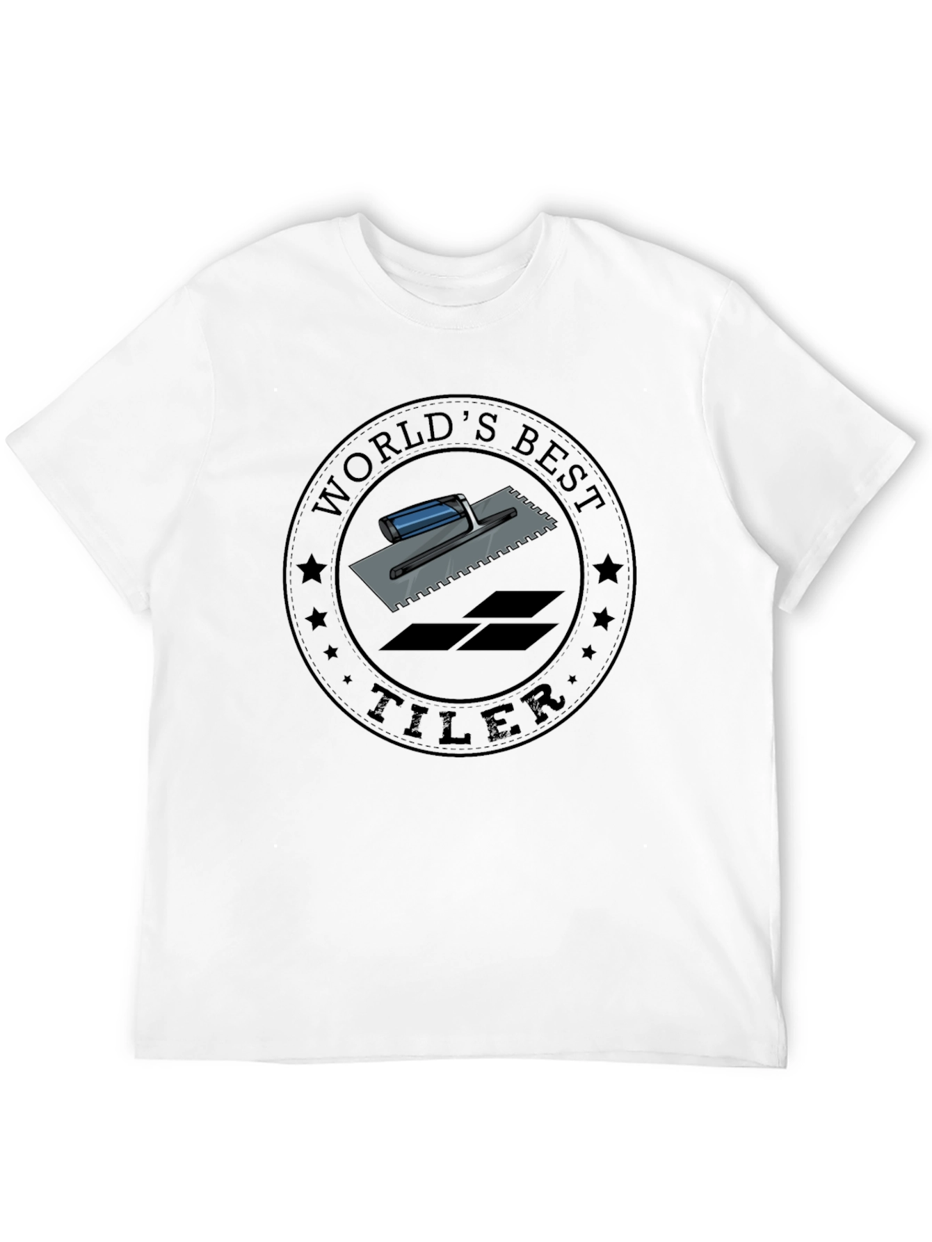 Worlds Best Tiler - Graphic T-Shirt