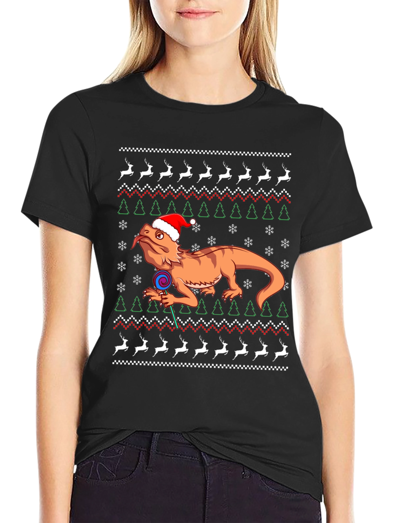 Bearded Dragon Christmas Sweater T-Shirt