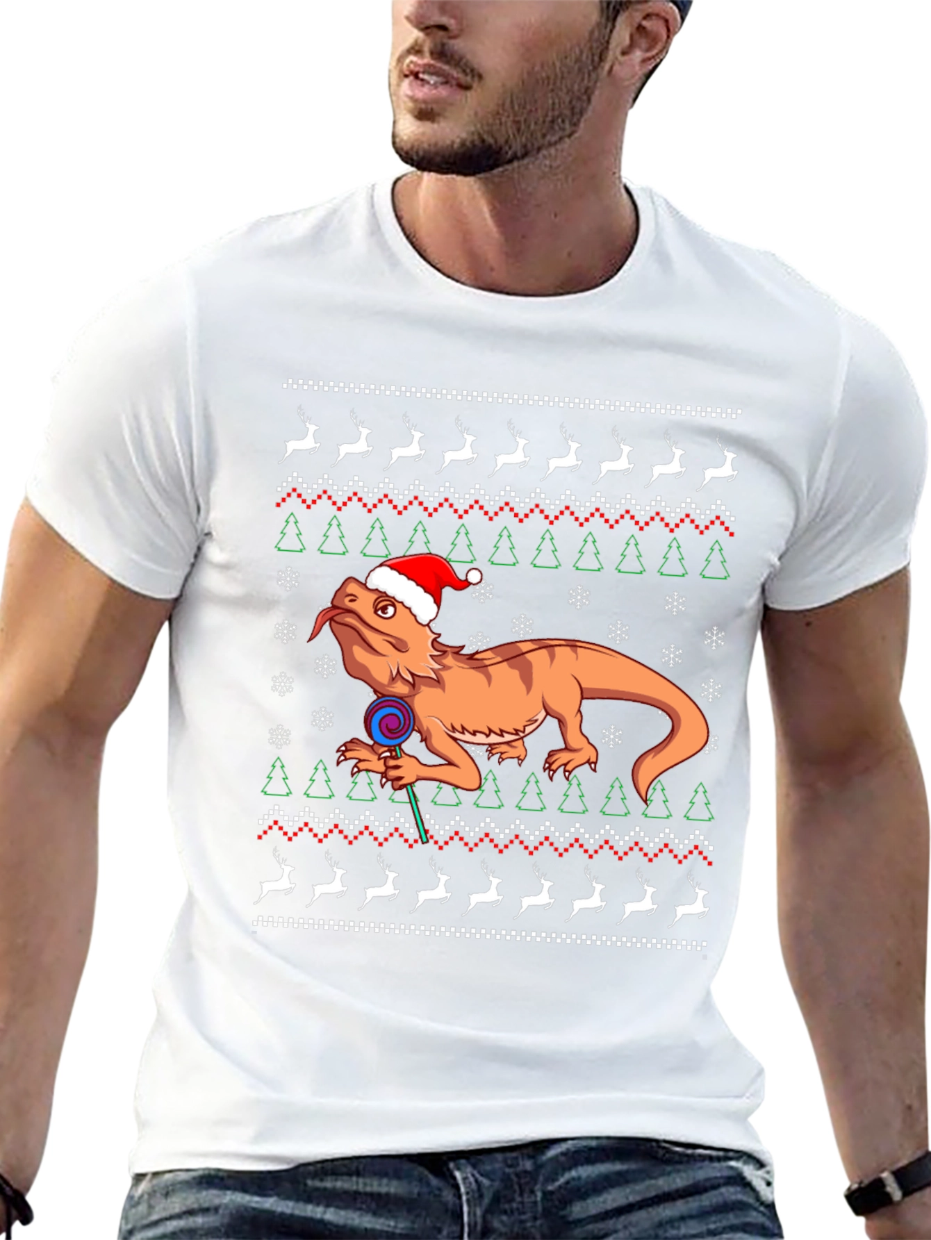 Bearded Dragon Christmas Sweater T-Shirt