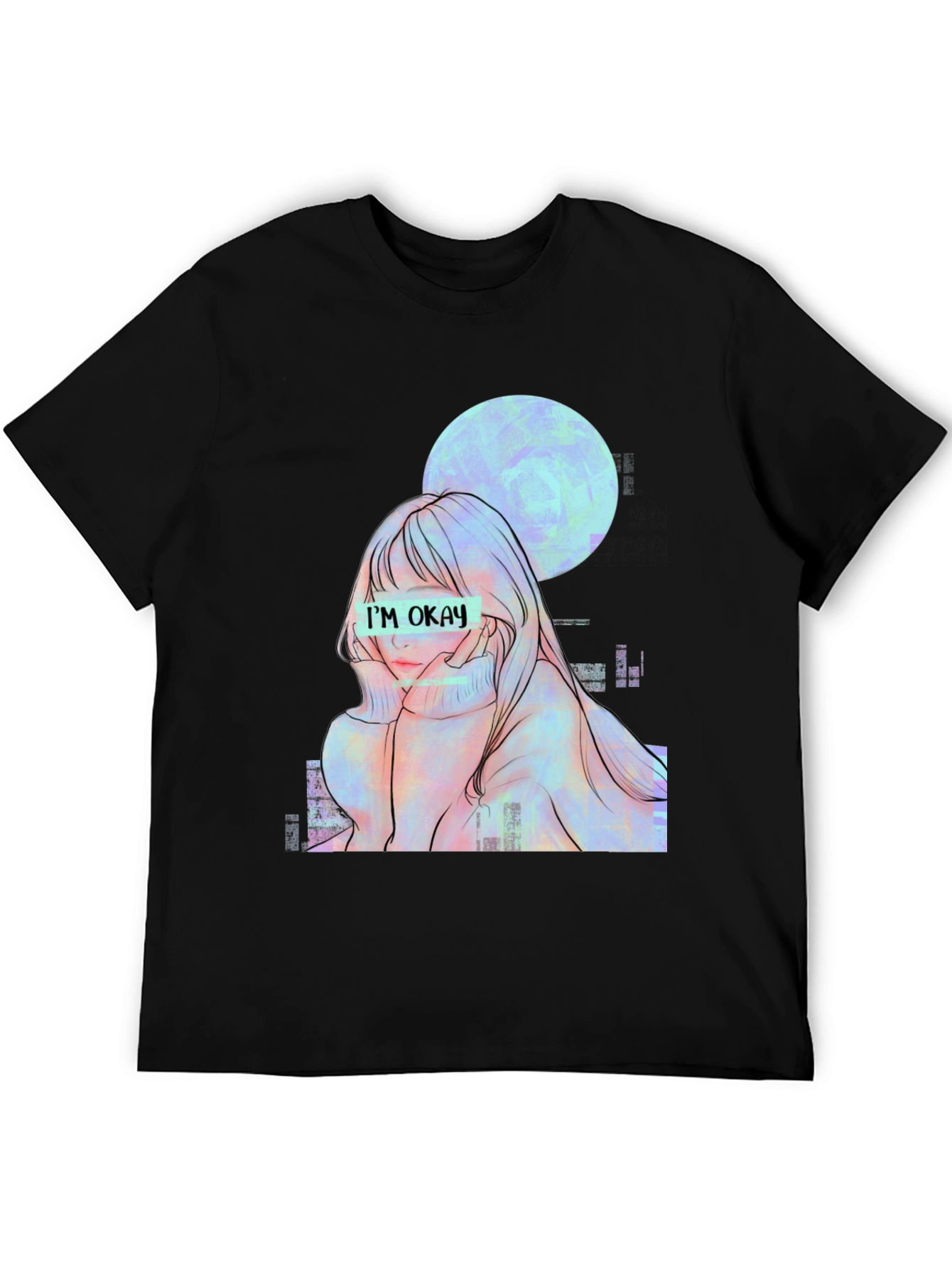 Im Okay Anime Girl Graphic Tee