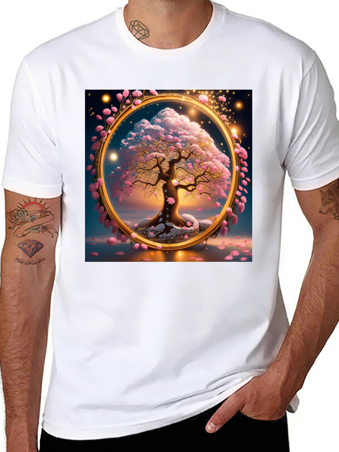 Enchanted Blossom Tree Graphic T-Shirt