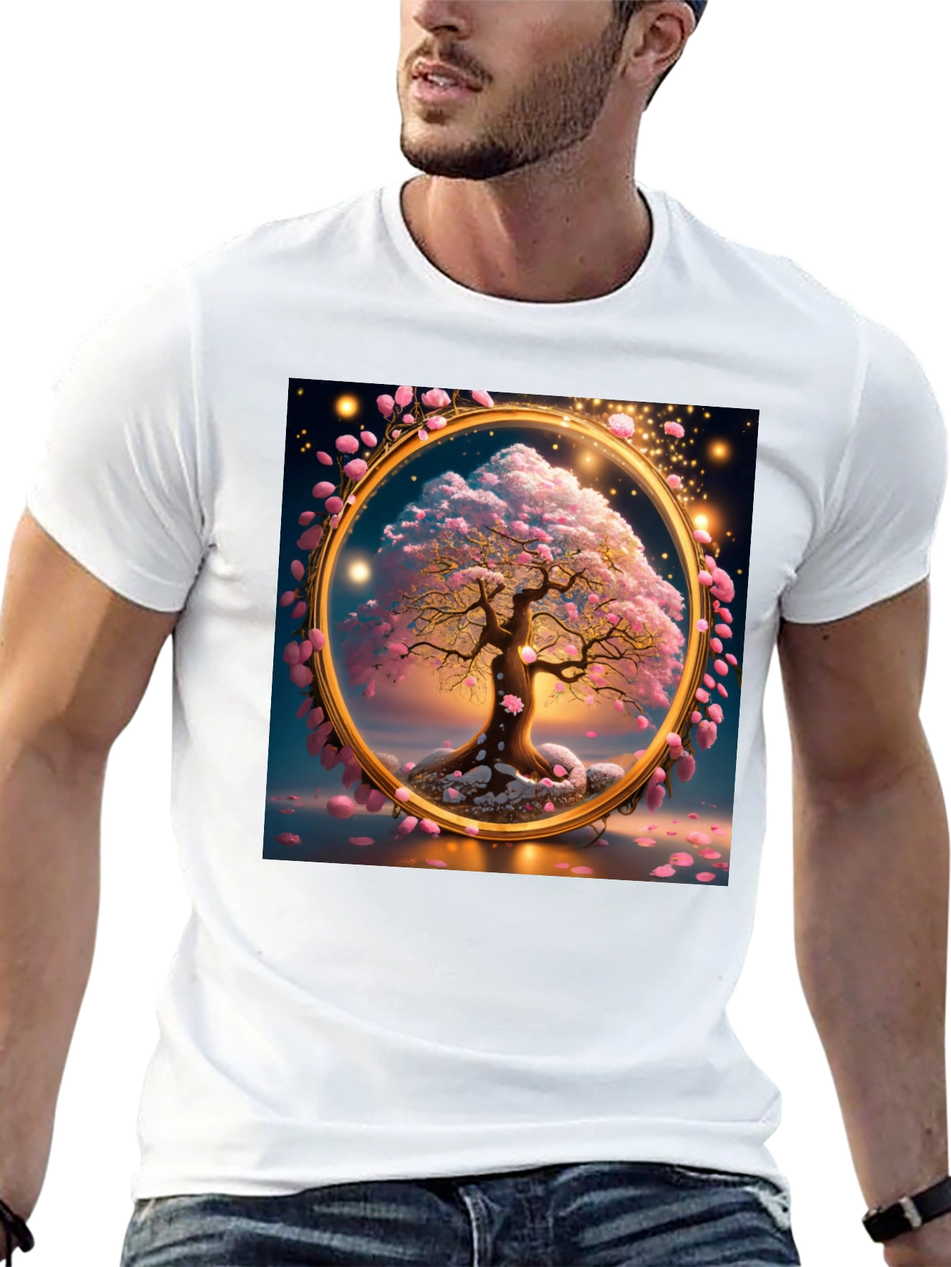 Enchanted Blossom Tree Graphic T-Shirt