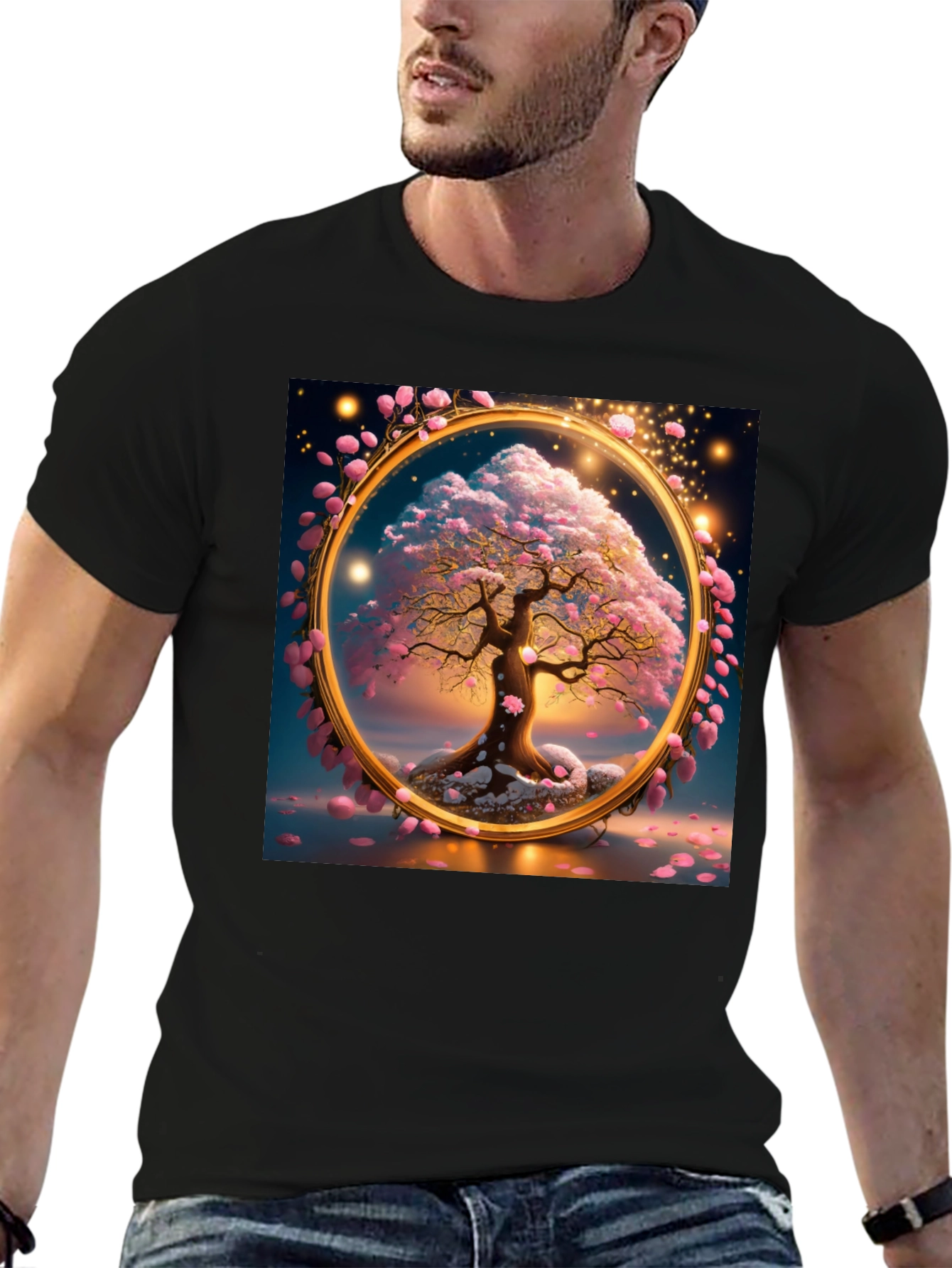 Enchanted Blossom Tree Graphic T-Shirt
