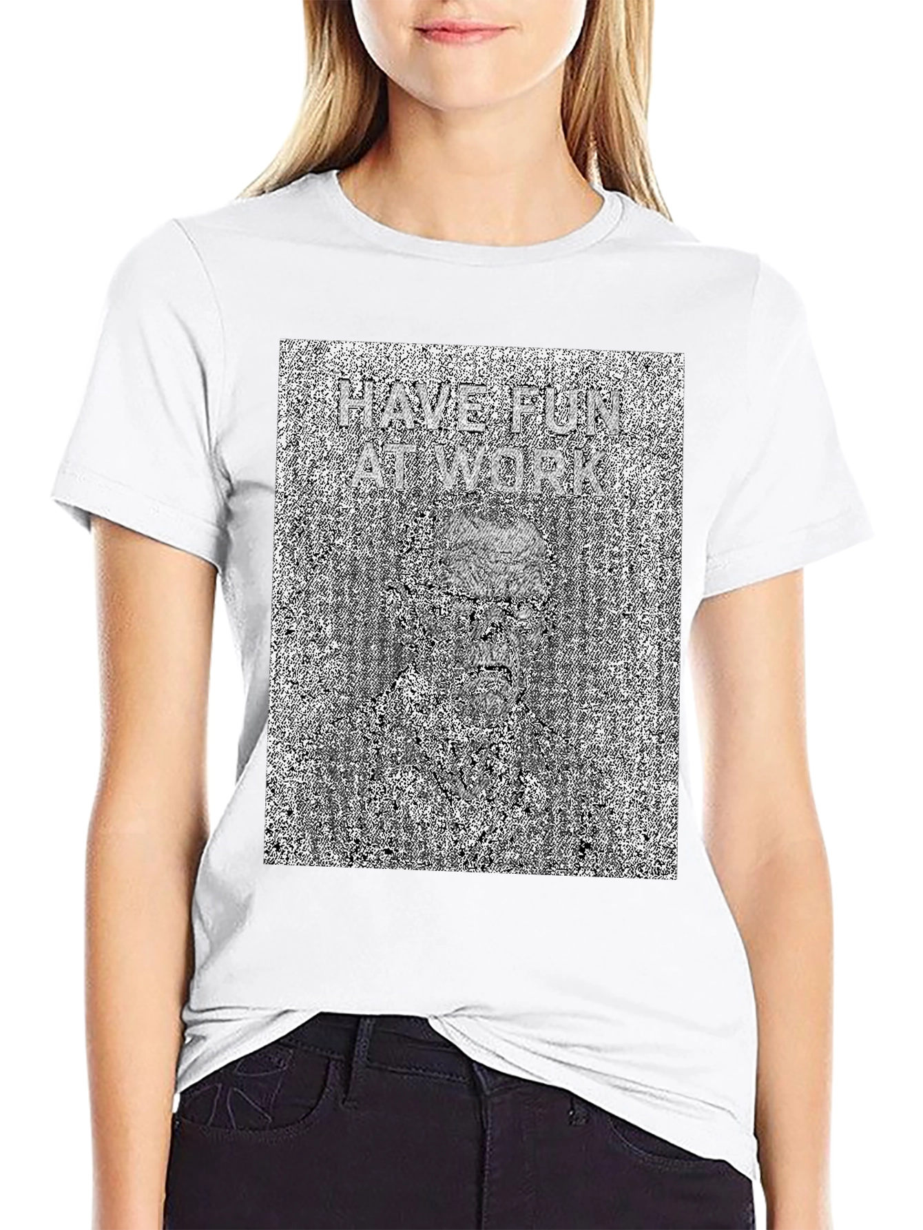 Have Fun At Work Optical Illusion T-Shirt