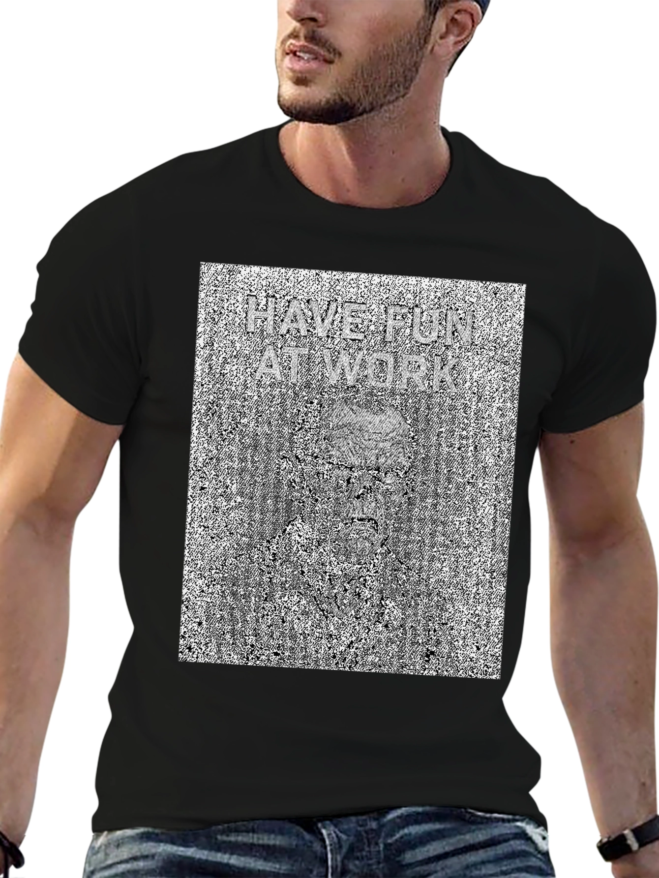 Have Fun At Work Optical Illusion T-Shirt