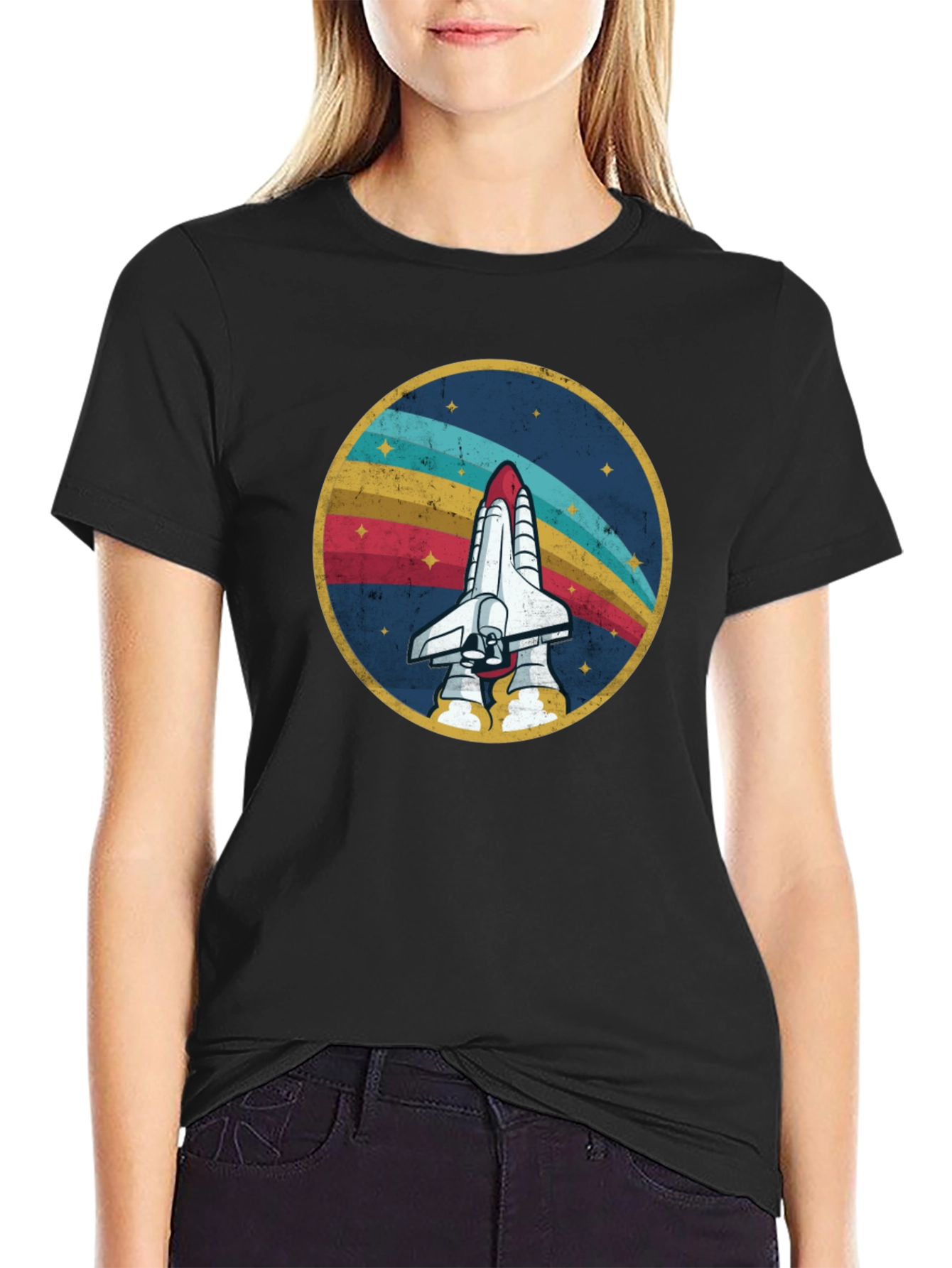 Retro Space Shuttle Graphic Tee