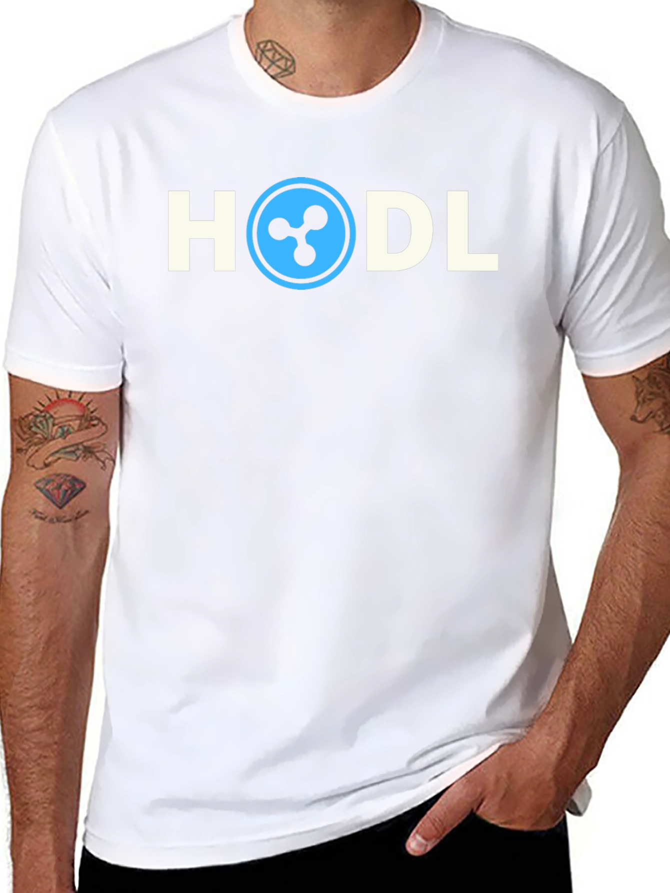 HODL Crypto T-Shirt - Ripple XRP Design