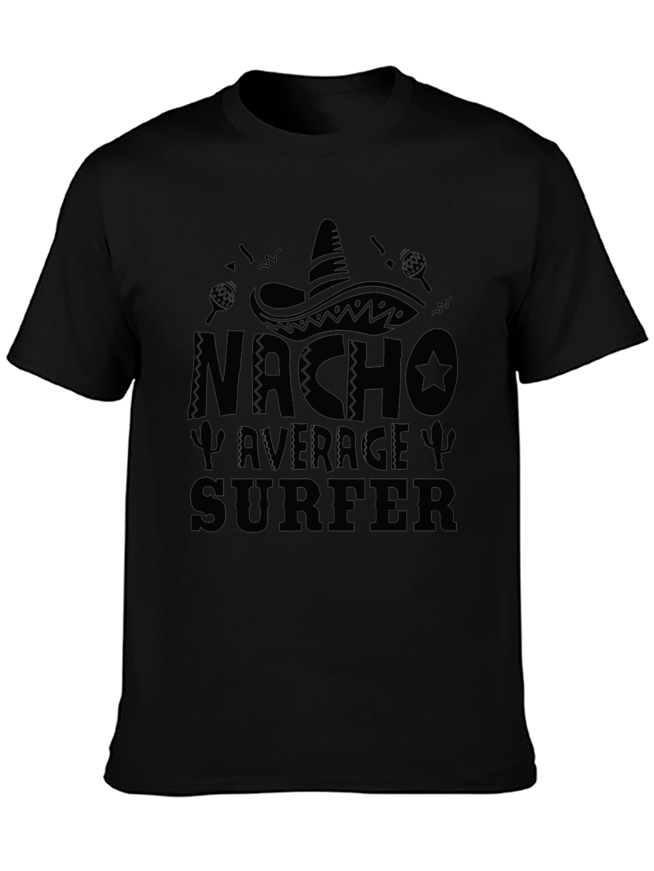 Nacho Average Surfer Funny Graphic T-Shirt
