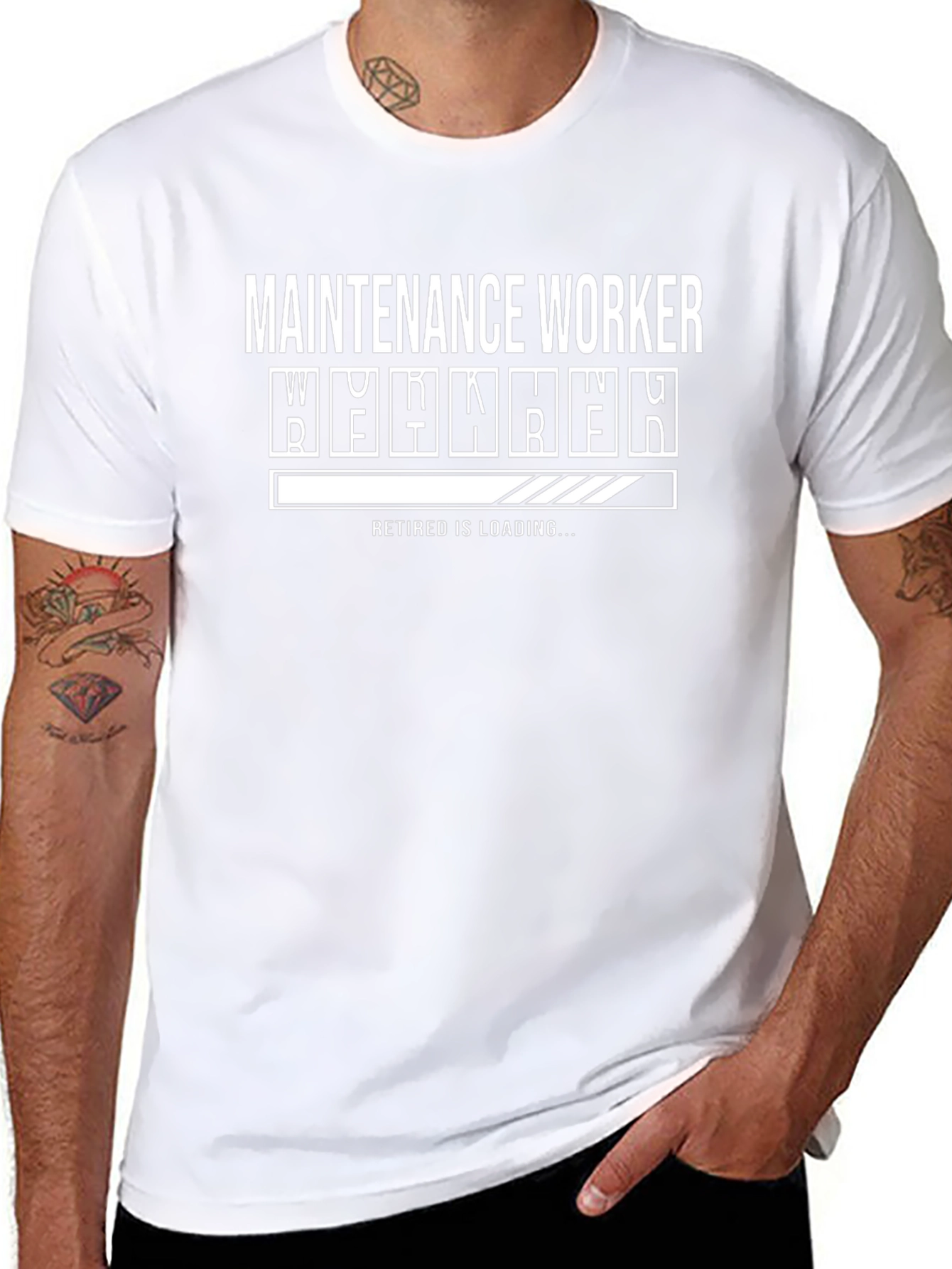 Maintenance Worker Retirement Loading Funny T-Shirt