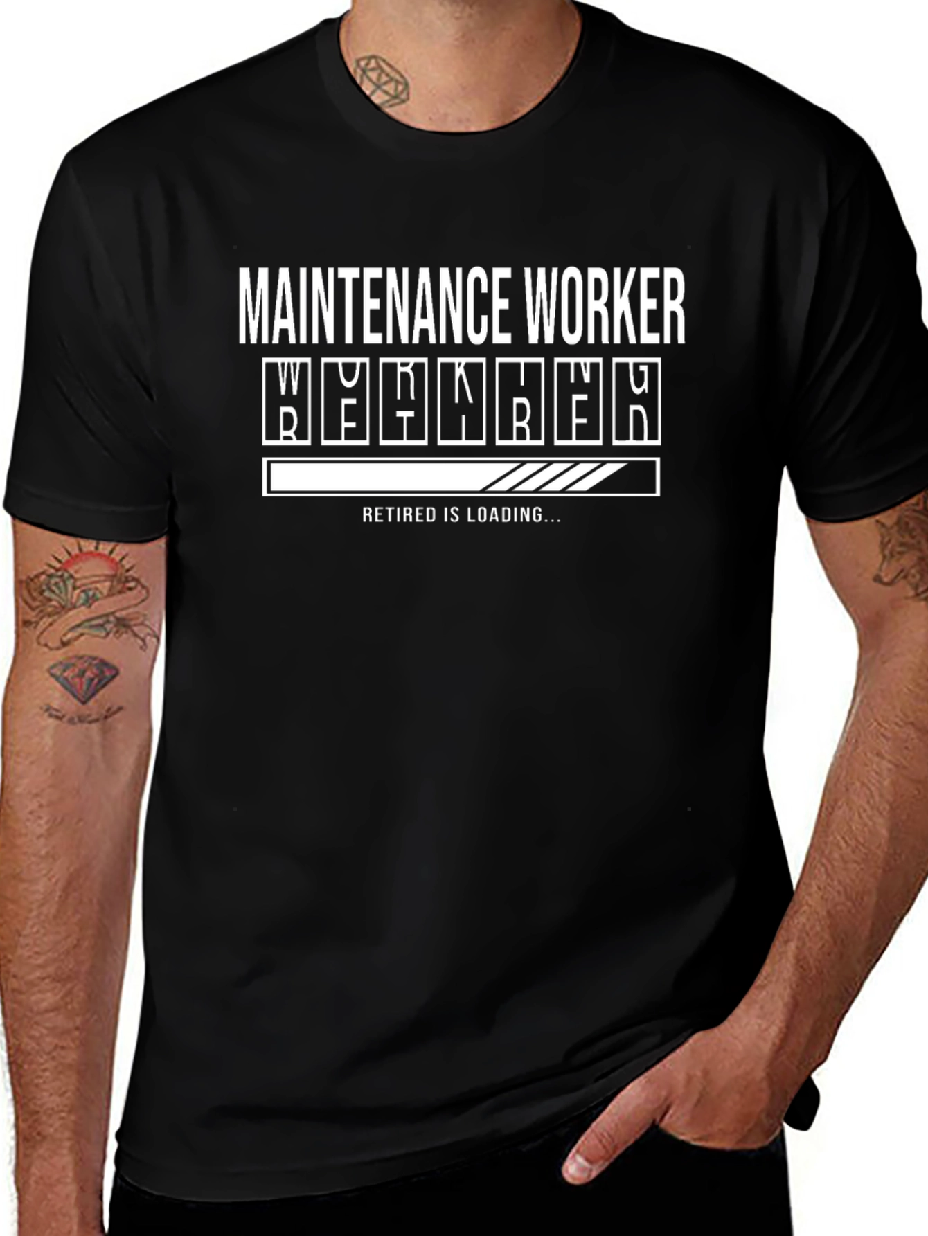Maintenance Worker Retirement Loading Funny T-Shirt