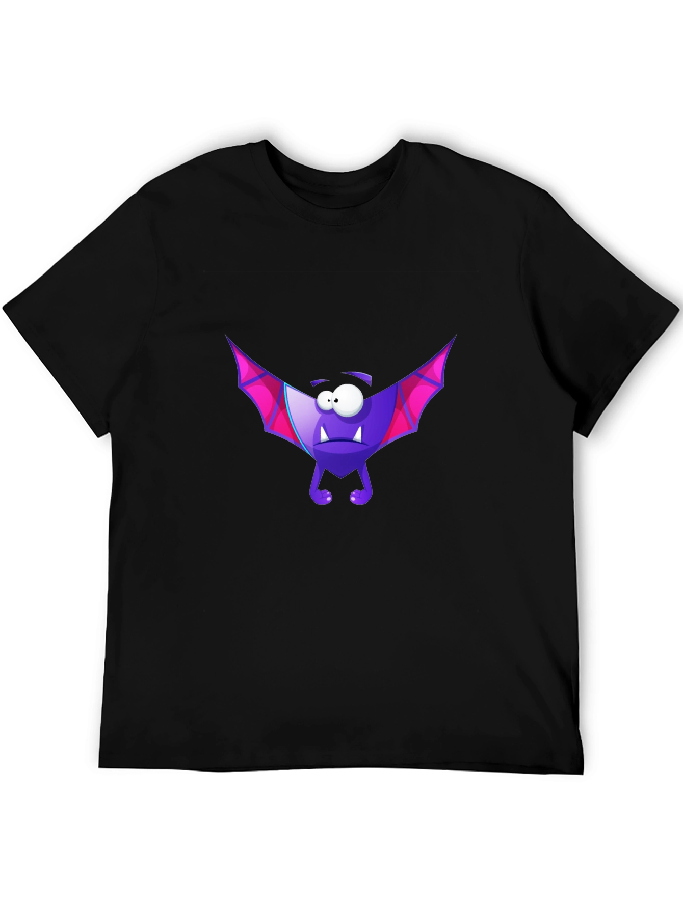 Funny Purple Bat Graphic T-Shirt