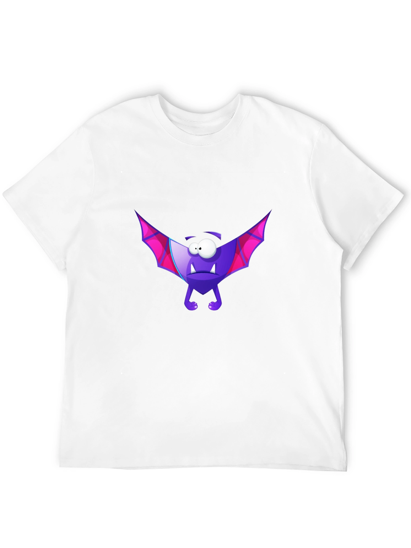 Funny Purple Bat Graphic T-Shirt