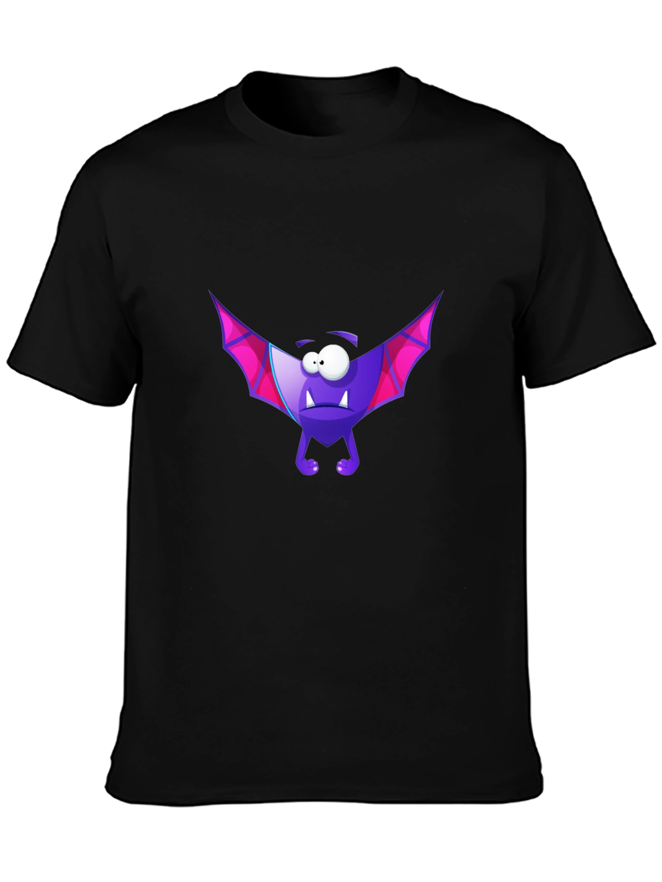 Funny Purple Bat Graphic T-Shirt