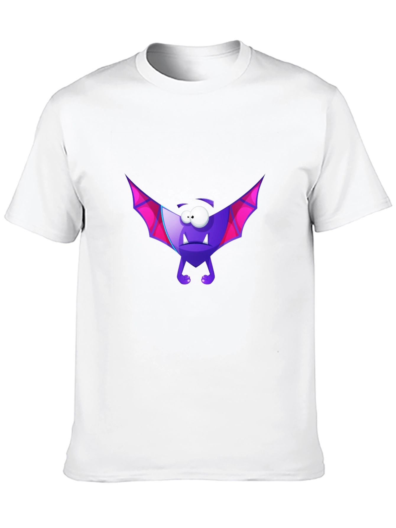 Funny Purple Bat Graphic T-Shirt