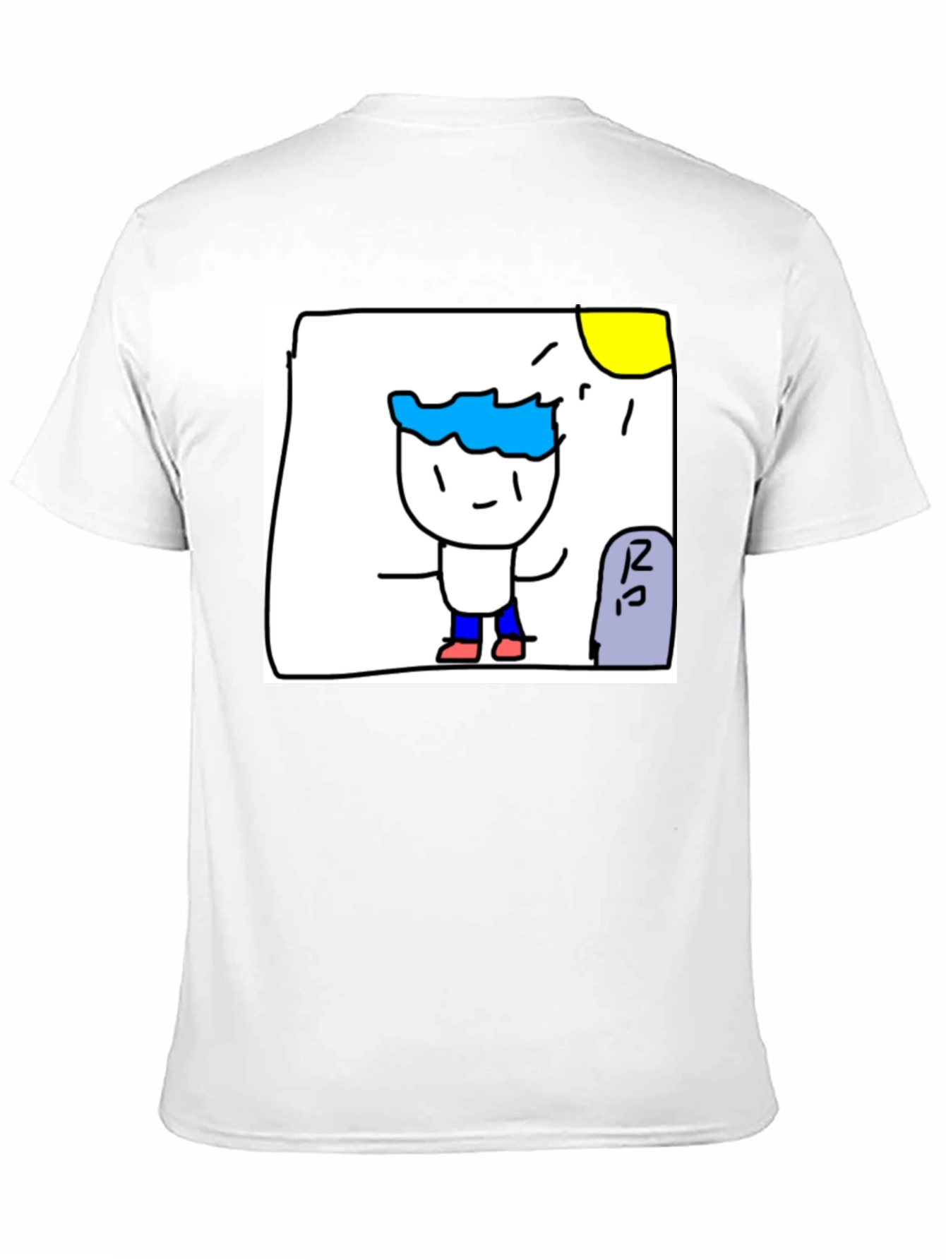 Cartoon Character Black T-Shirt