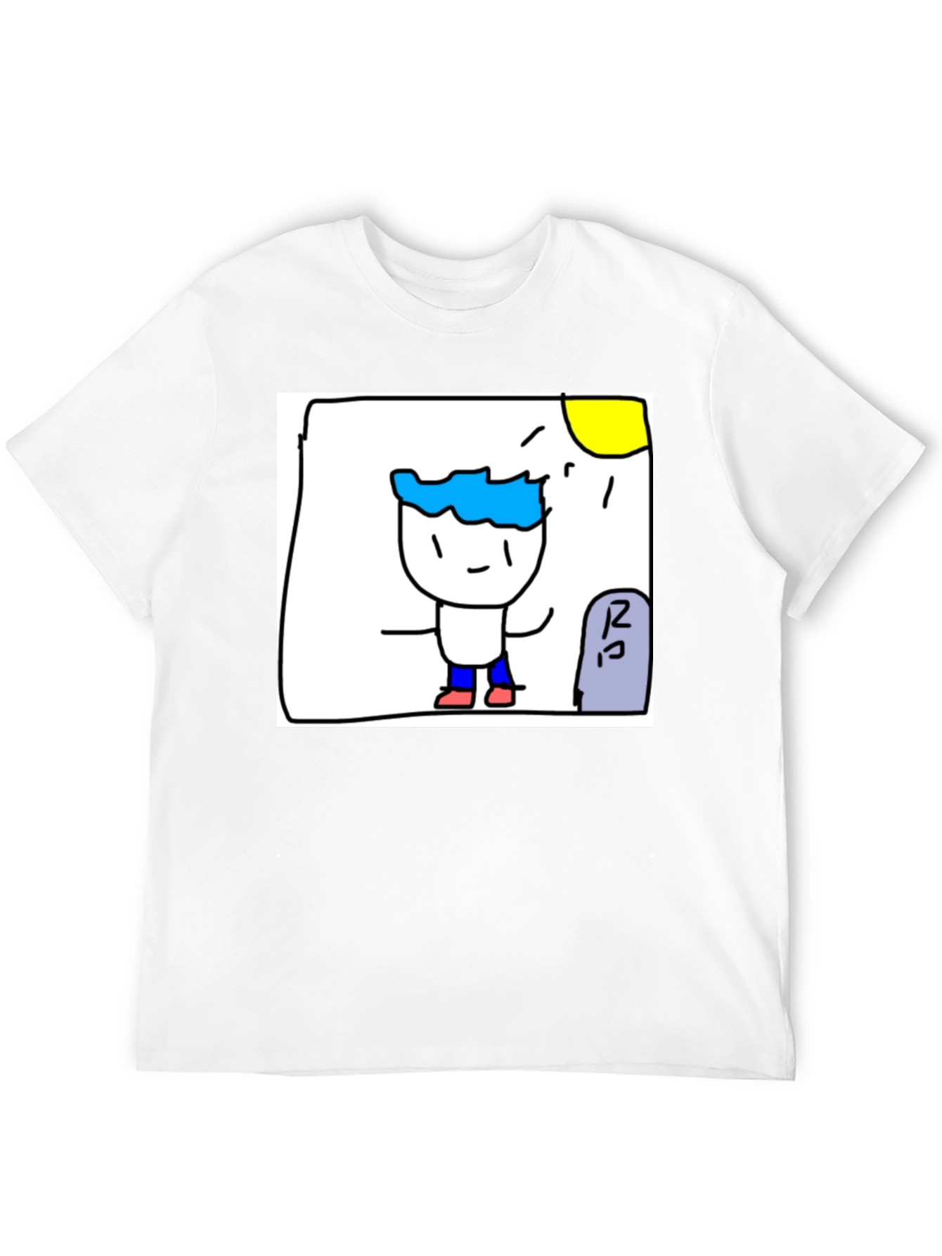 Cartoon Character Black T-Shirt