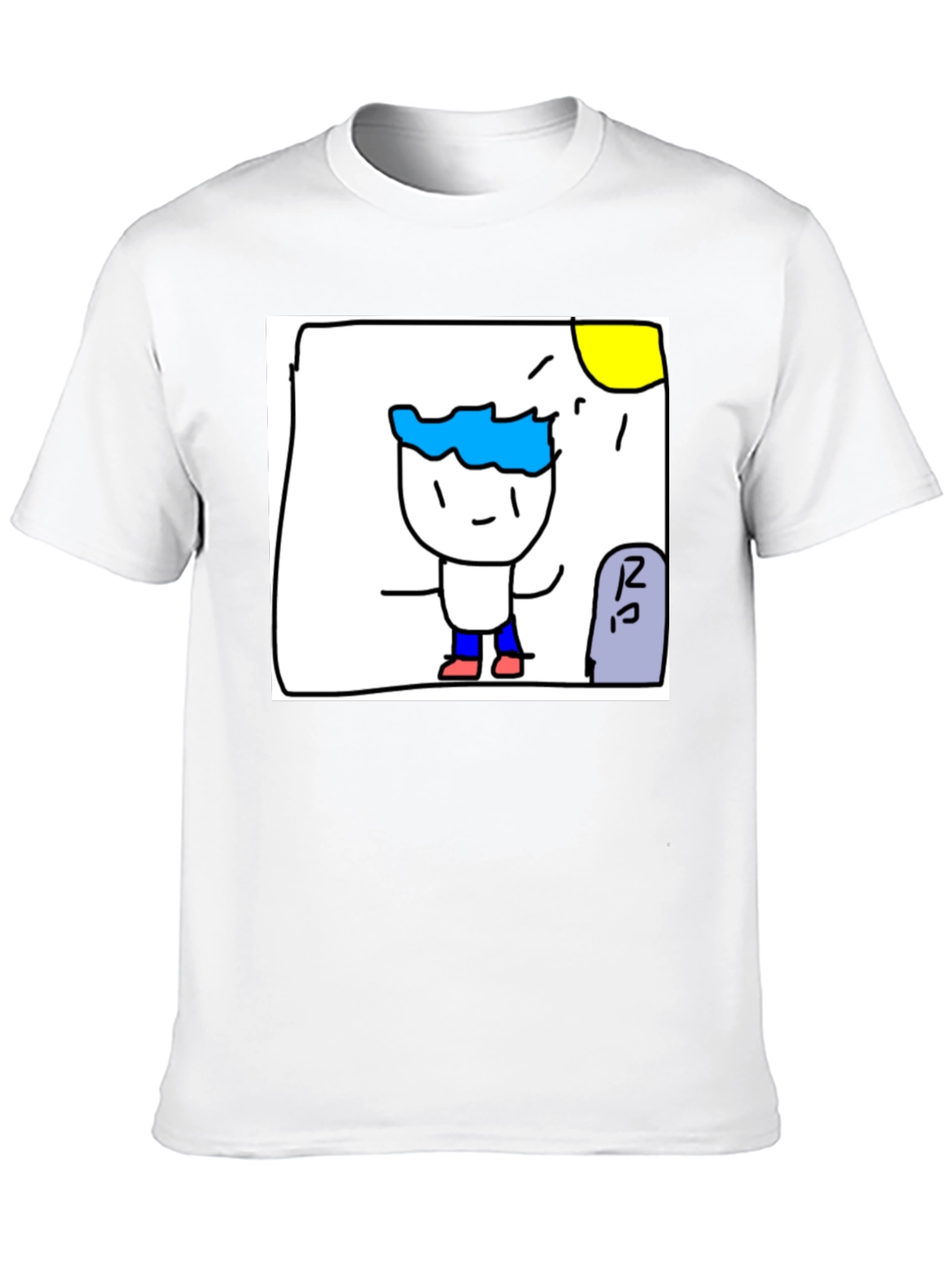 Cartoon Character Black T-Shirt