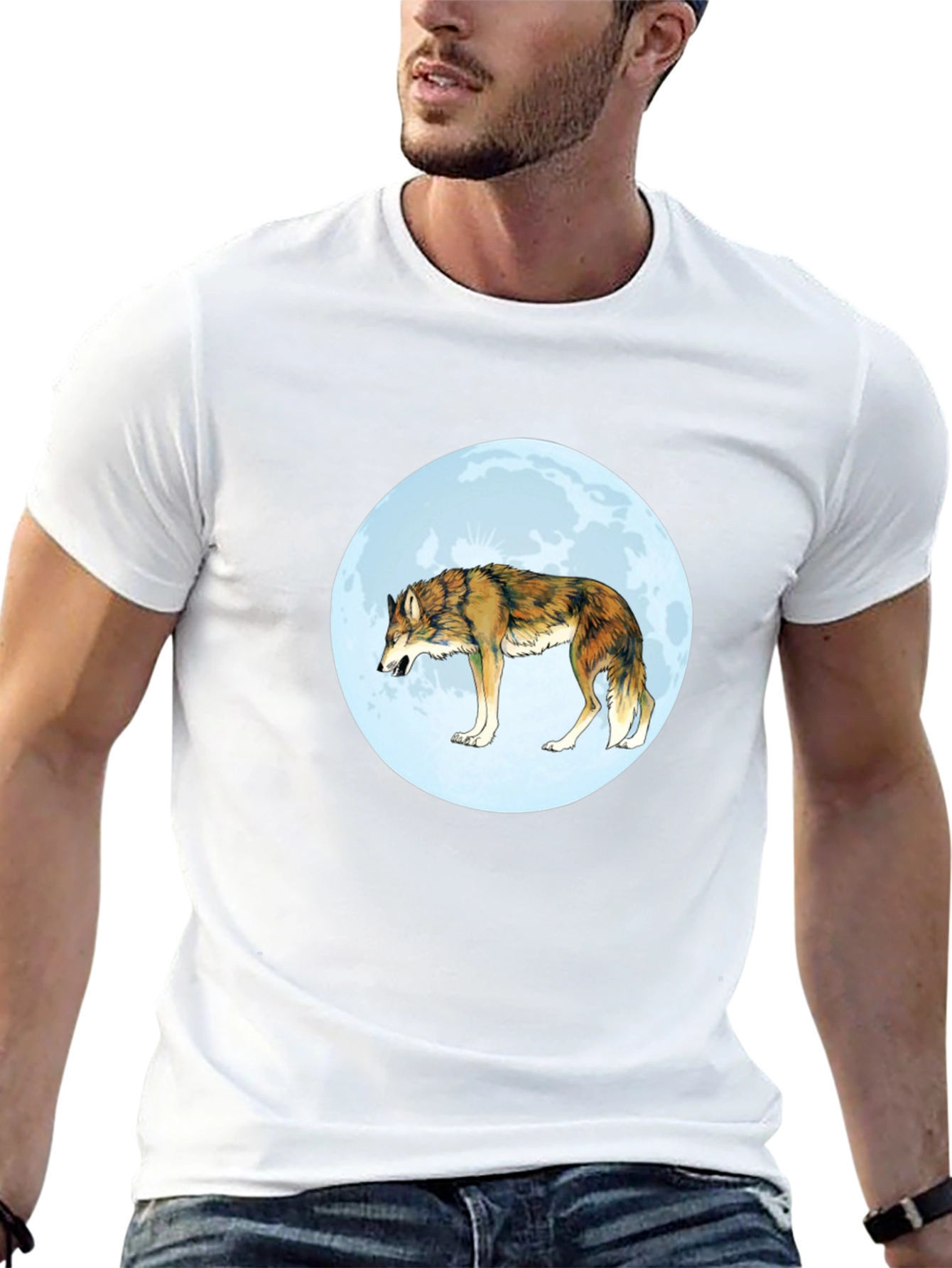 Wolf Moon Graphic T-Shirt