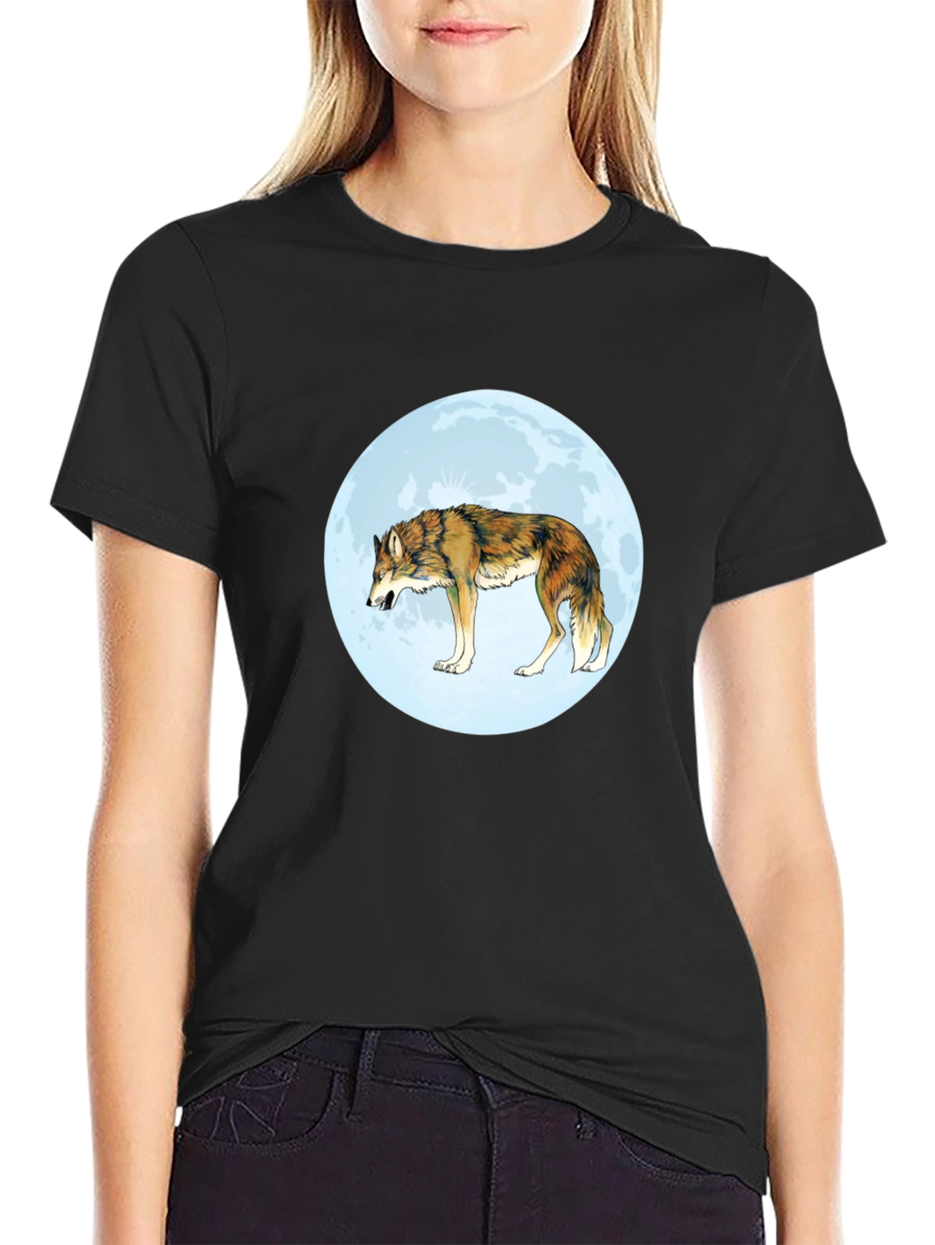 Wolf Moon Graphic T-Shirt