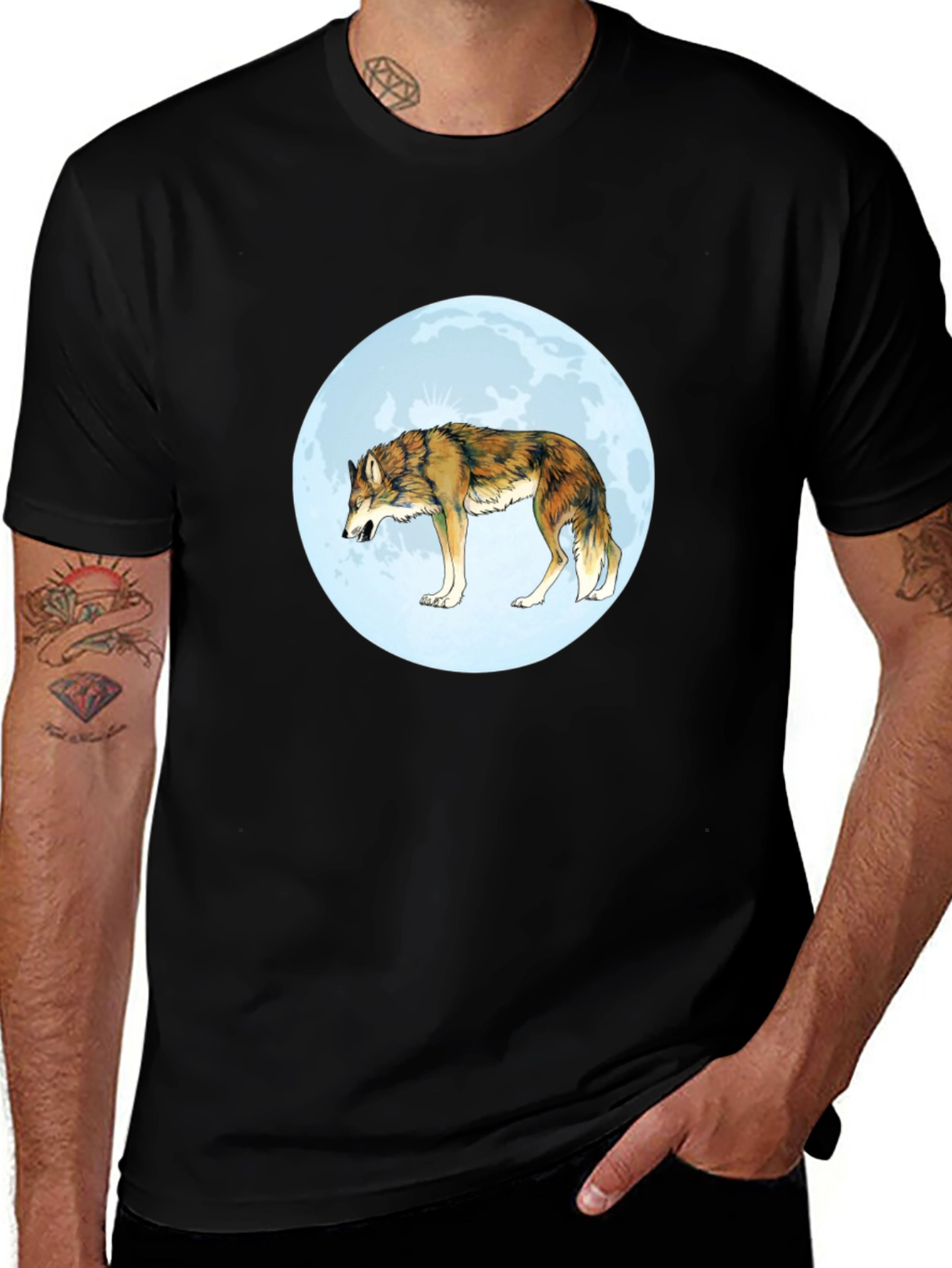 Wolf Moon Graphic T-Shirt