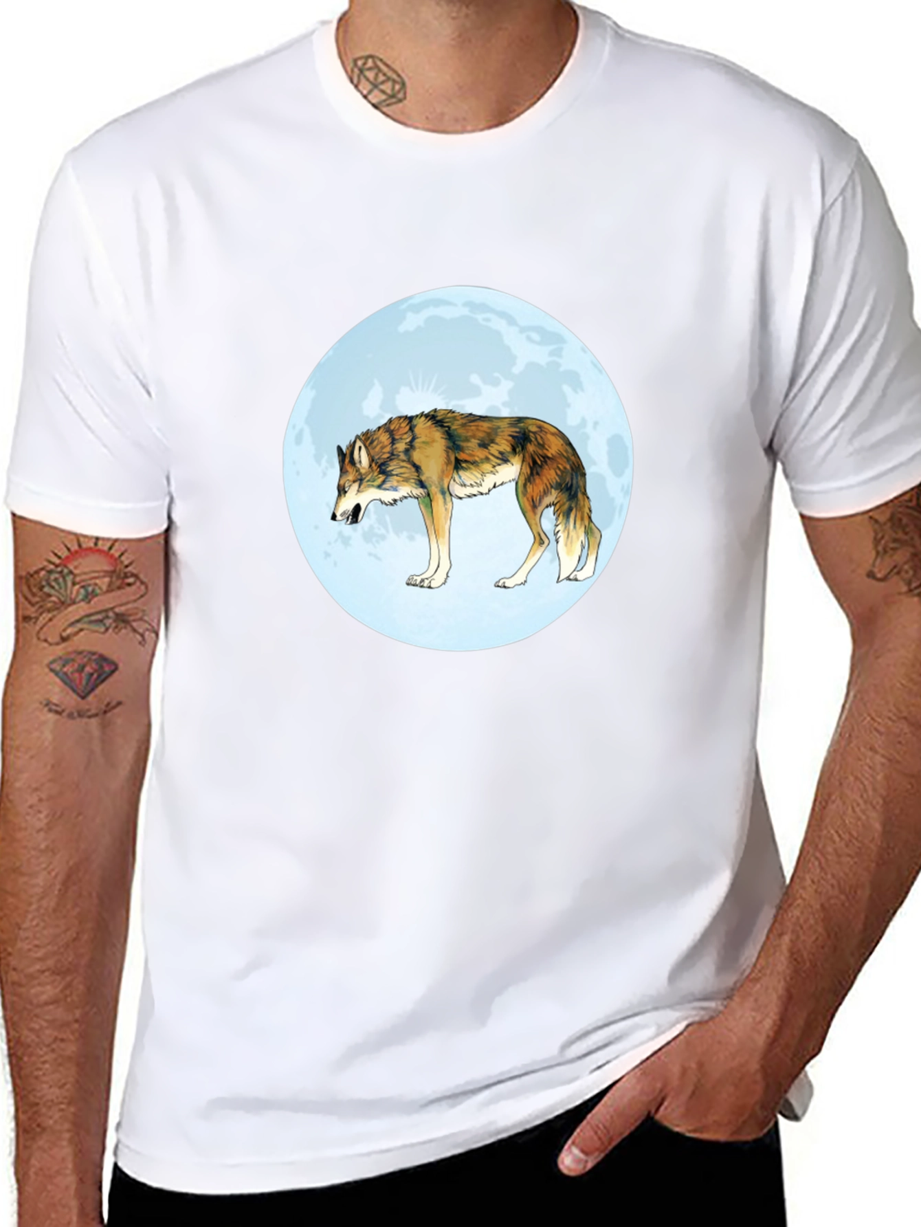 Wolf Moon Graphic T-Shirt