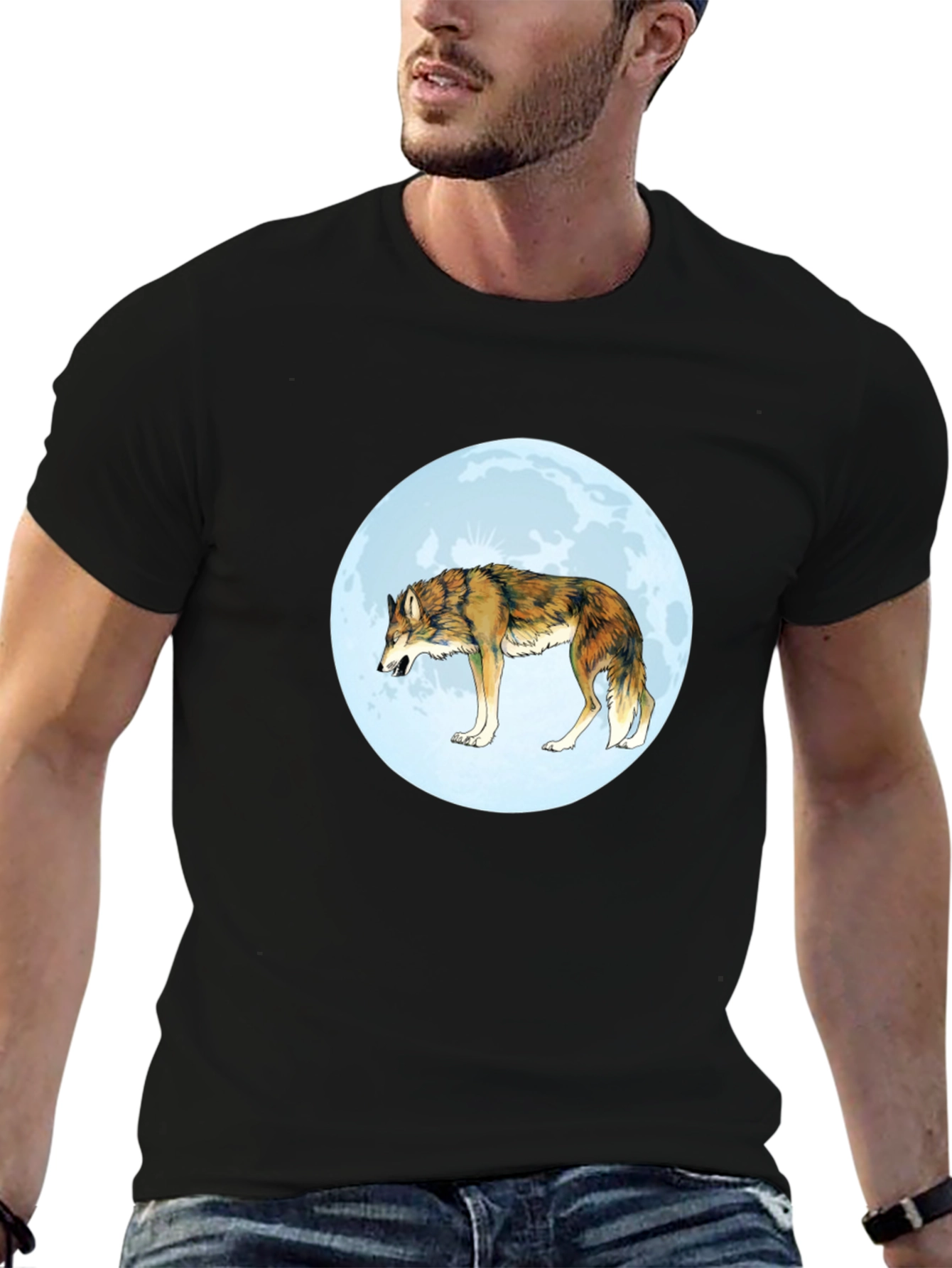 Wolf Moon Graphic T-Shirt