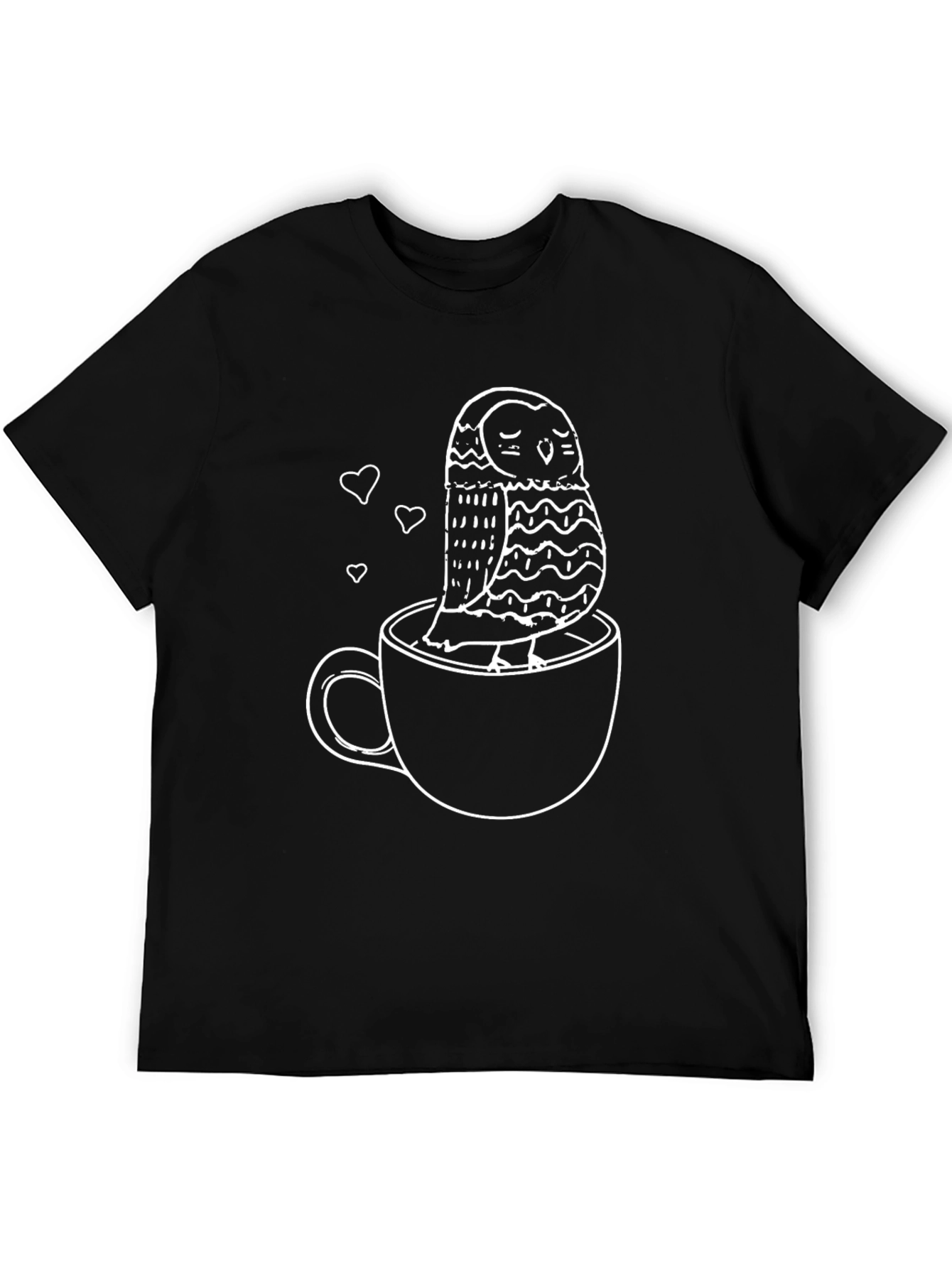 Owl in Cup Graphic Tee - Relaxed Fit