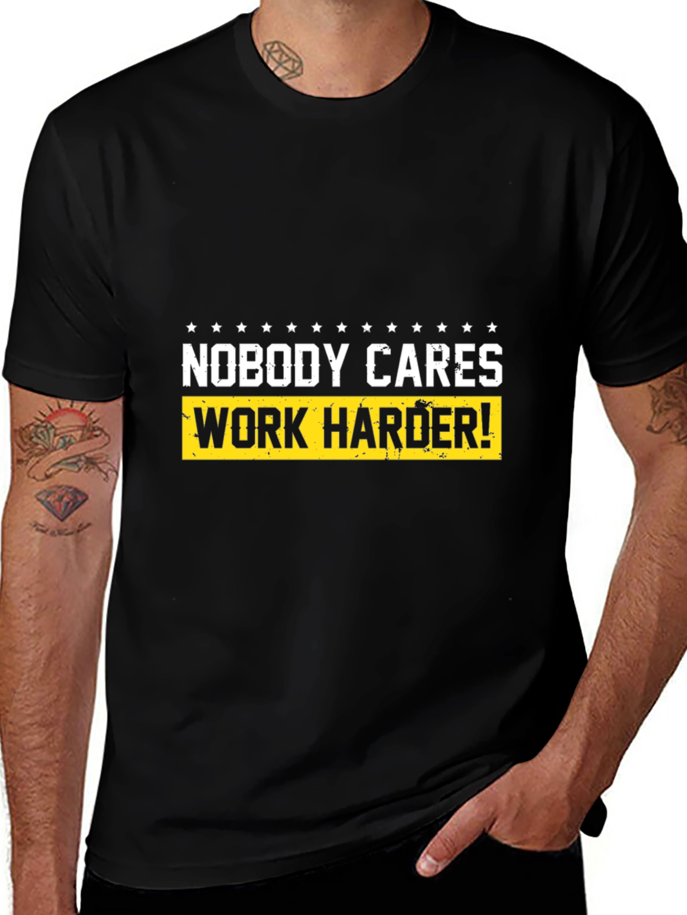 Motivational T-Shirt - Nobody Cares Work Harder