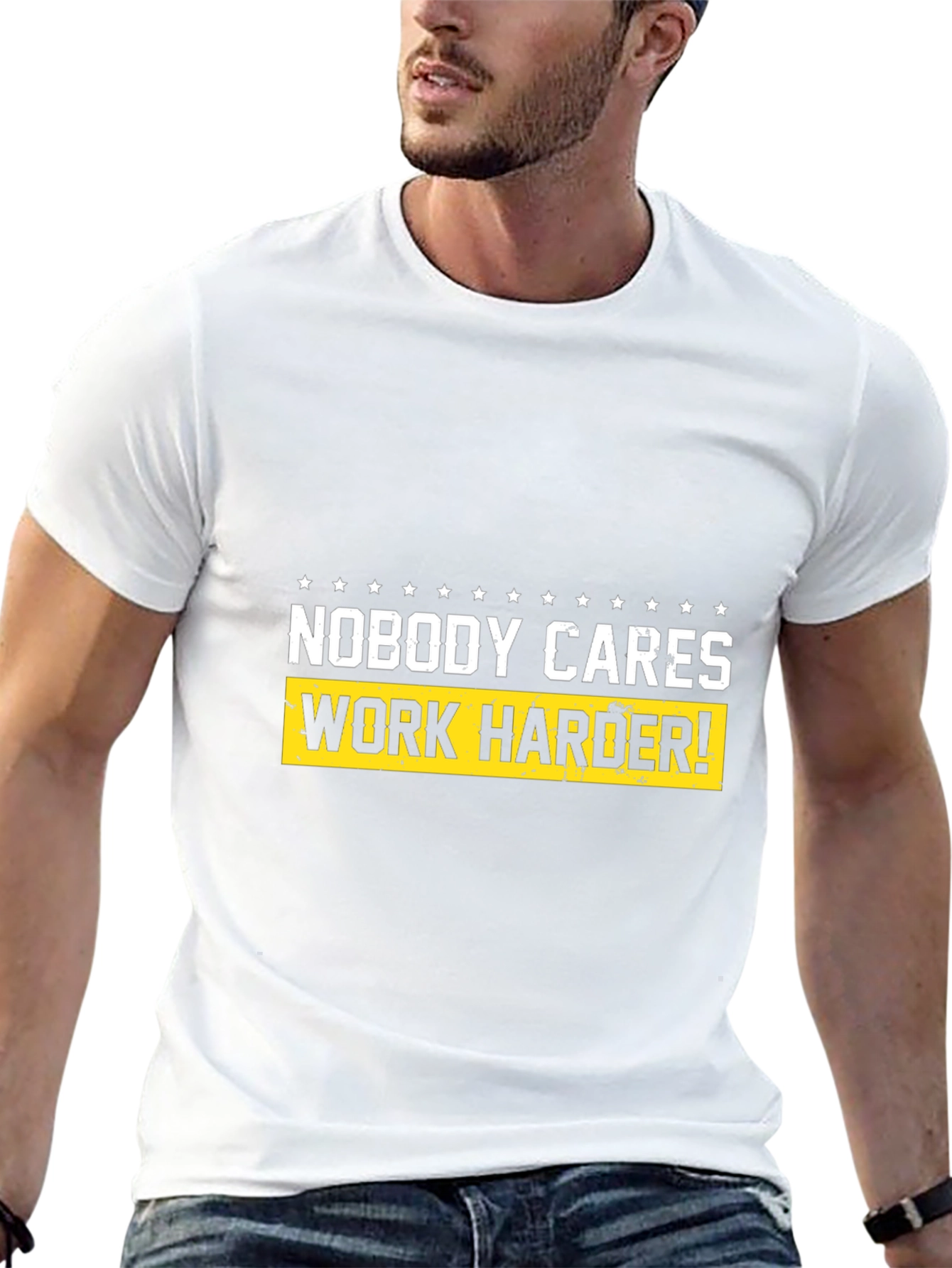 Motivational T-Shirt - Nobody Cares Work Harder