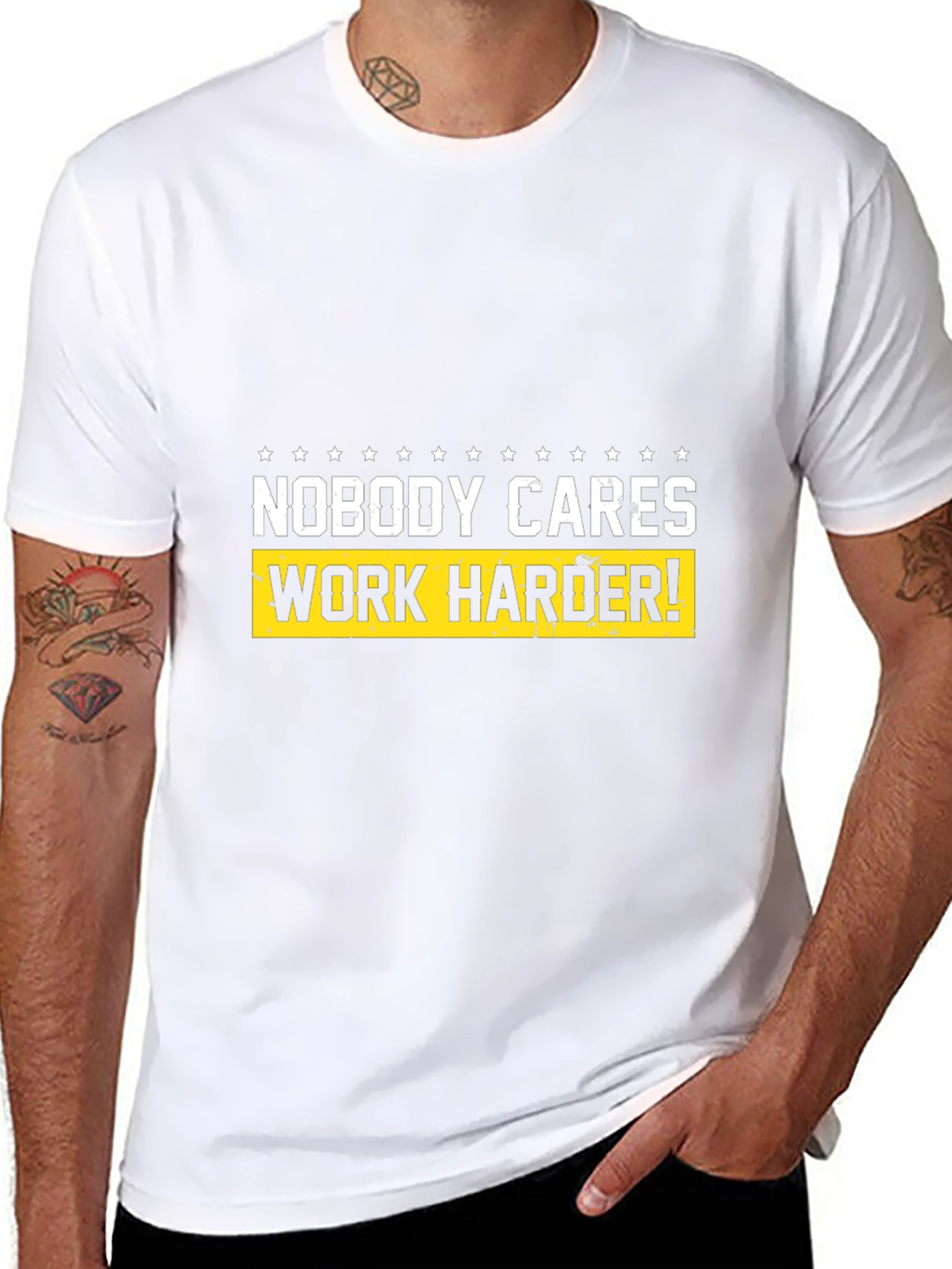 Motivational T-Shirt - Nobody Cares Work Harder