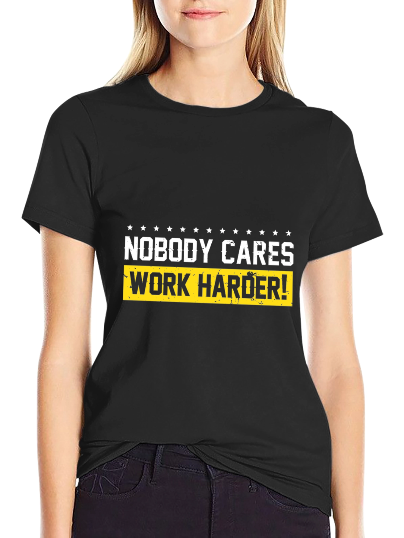 Motivational T-Shirt - Nobody Cares Work Harder