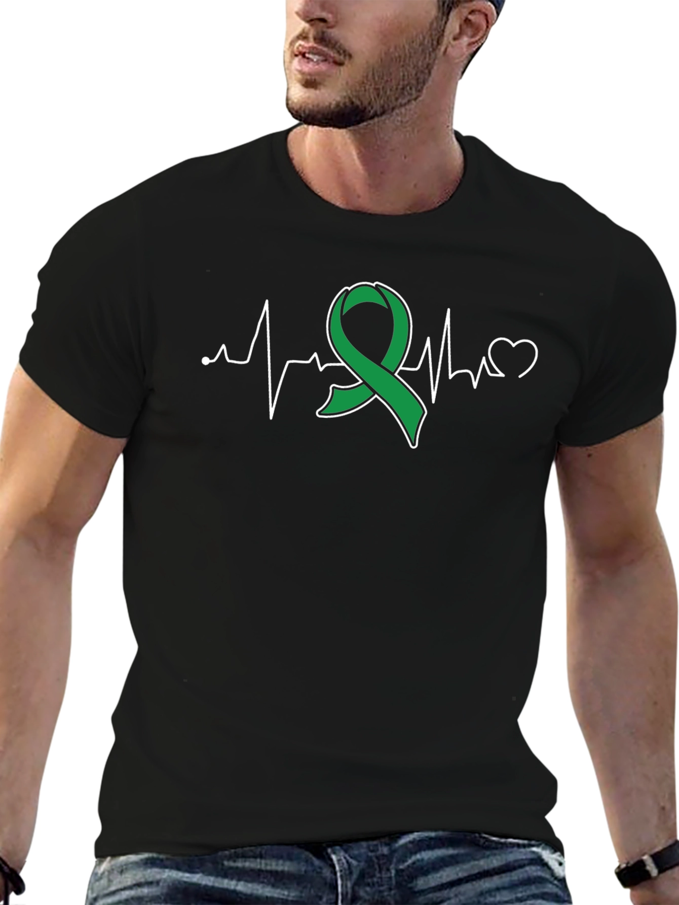 Green Ribbon Heartbeat T-Shirt