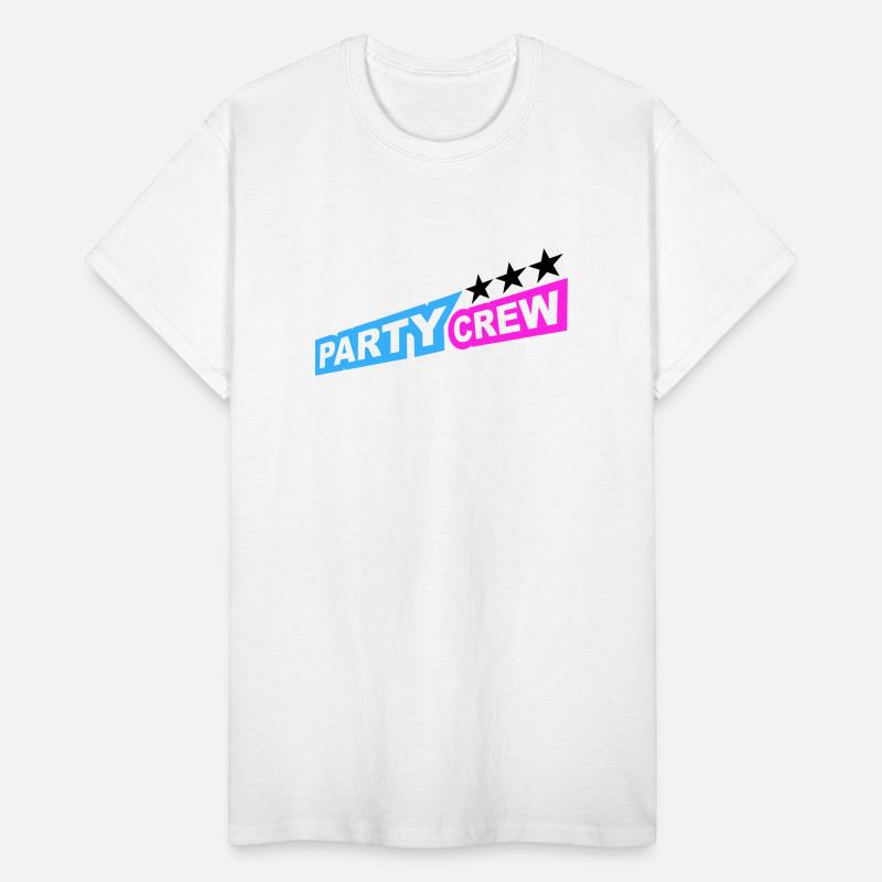 Party Crew Team Fun Friends Group Member Text Logo