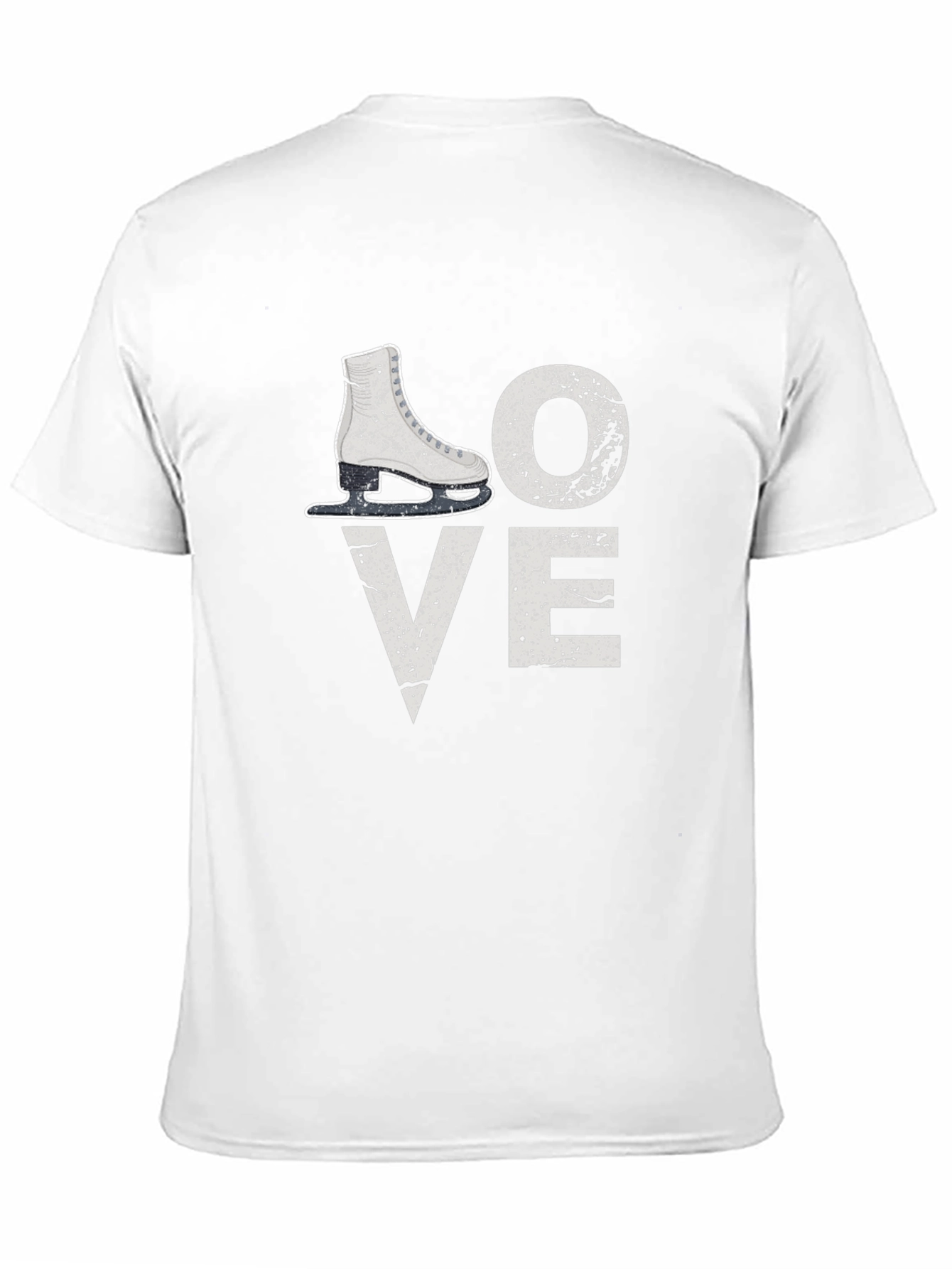 Love Ice Skating T-Shirt Black Cotton Tee