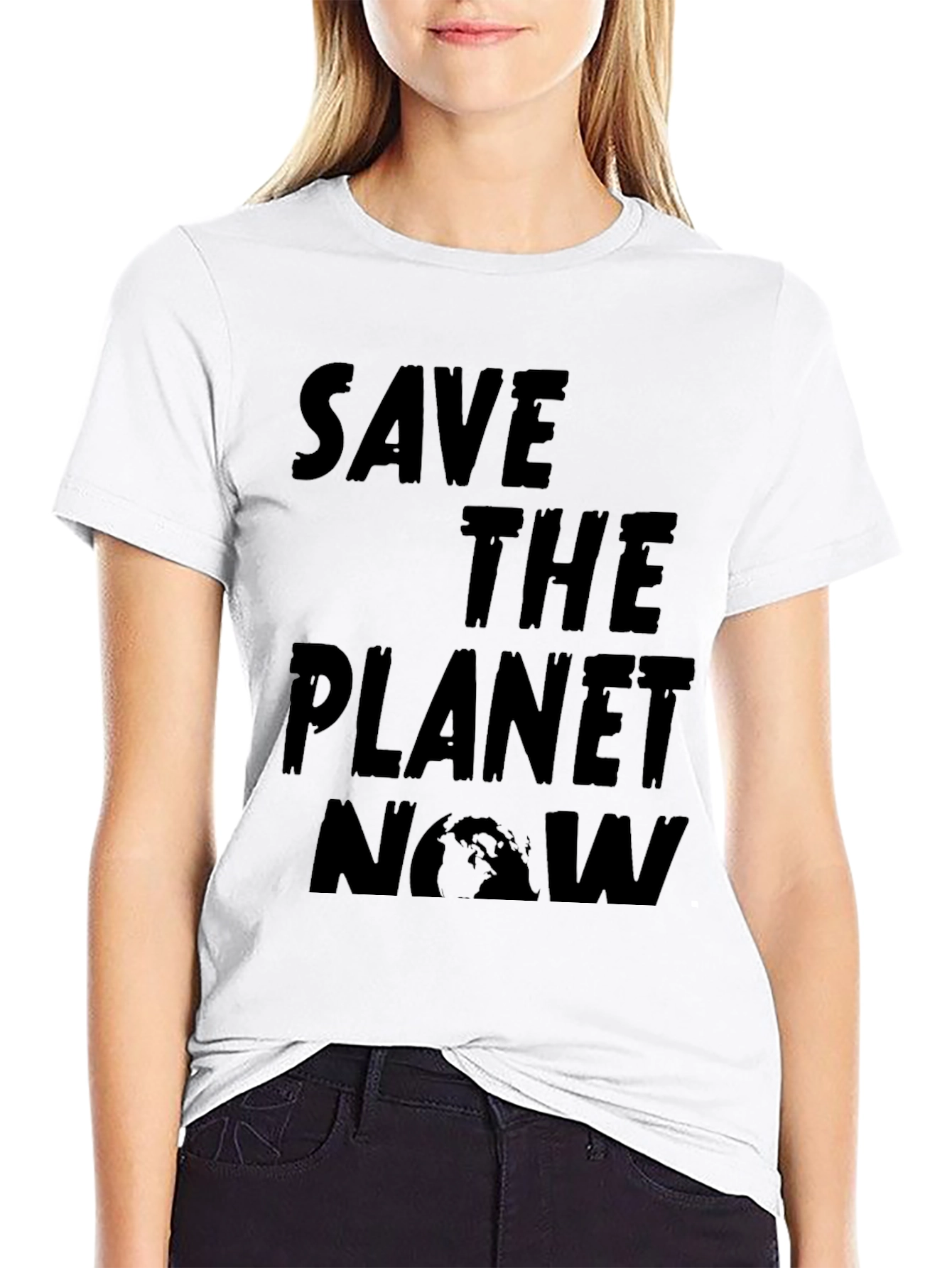 Save the Planet Now Eco-Friendly T-Shirt