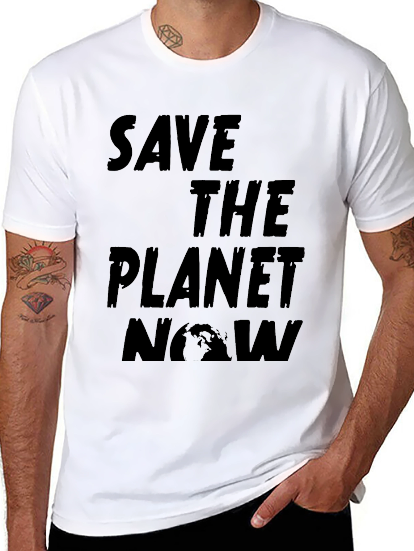 Save the Planet Now Eco-Friendly T-Shirt