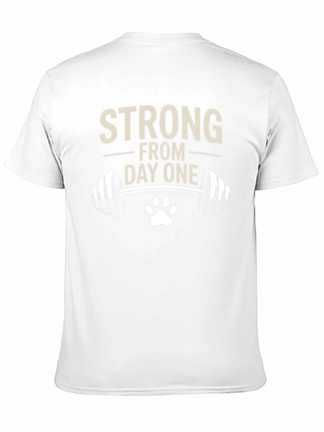 Strong From Day One Mens Black Graphic Tee