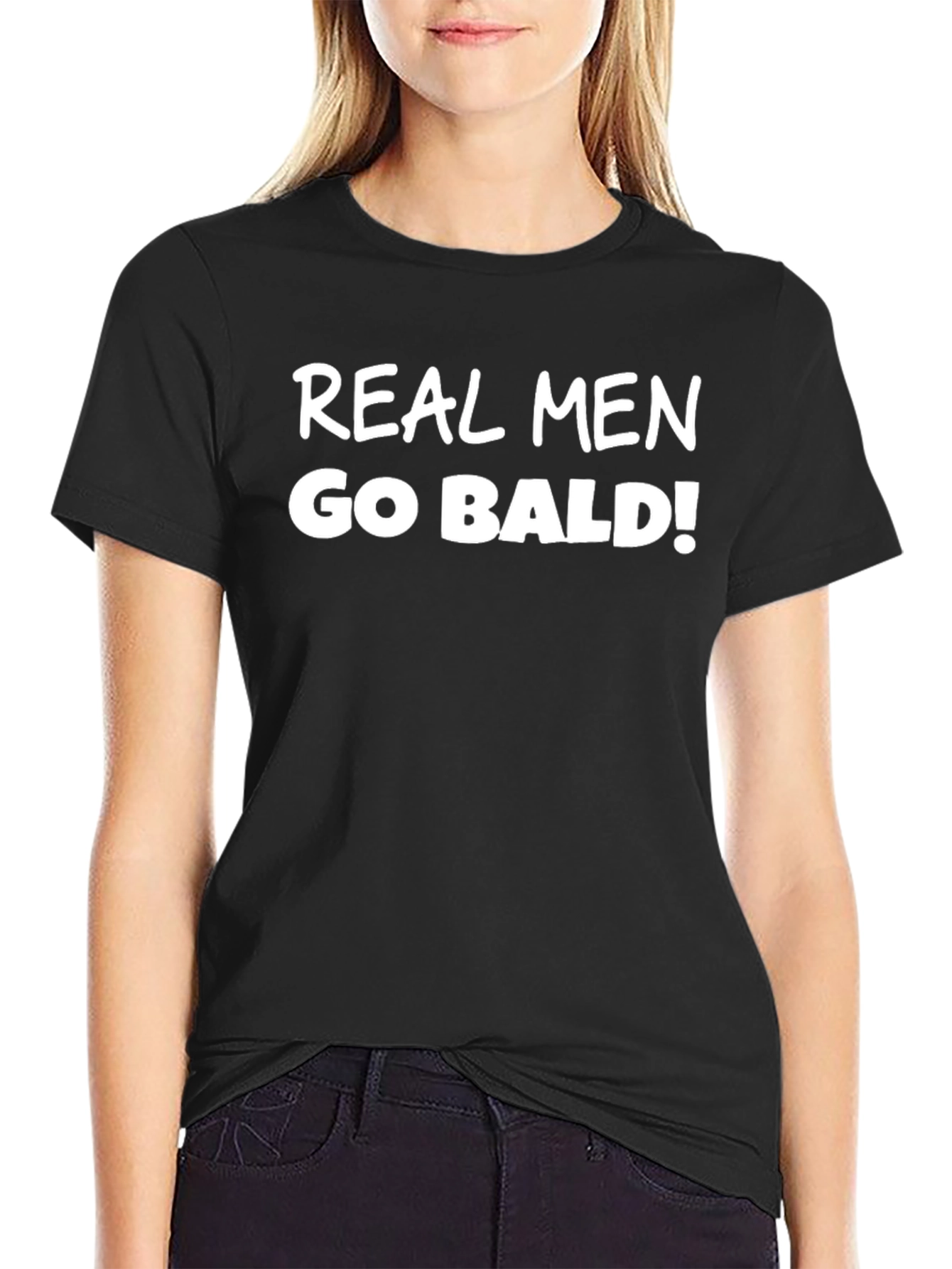 Real Men Go Bald T-Shirt - Bold Statement Tee