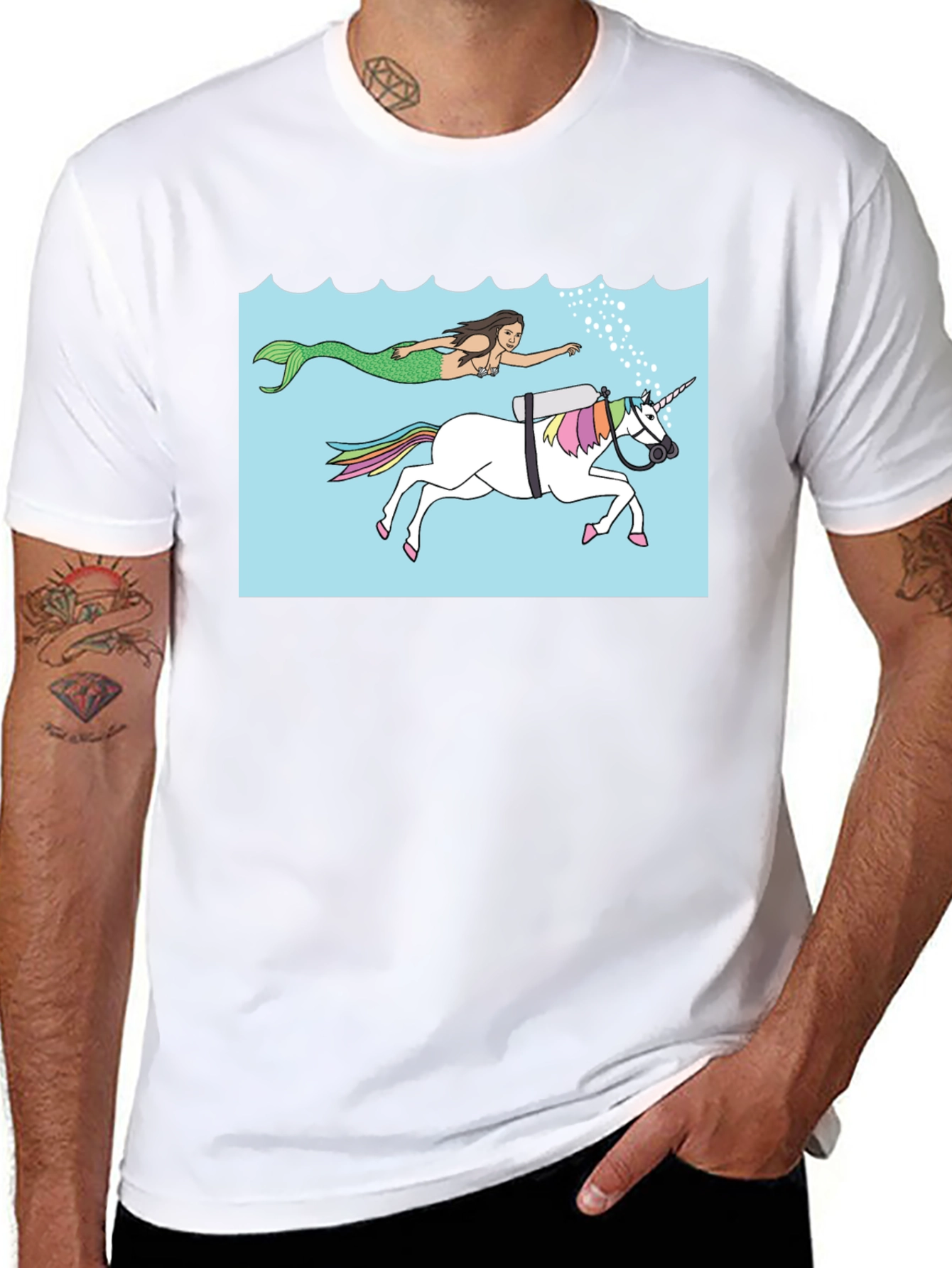 Mermaid & Scuba Unicorn T-Shirt