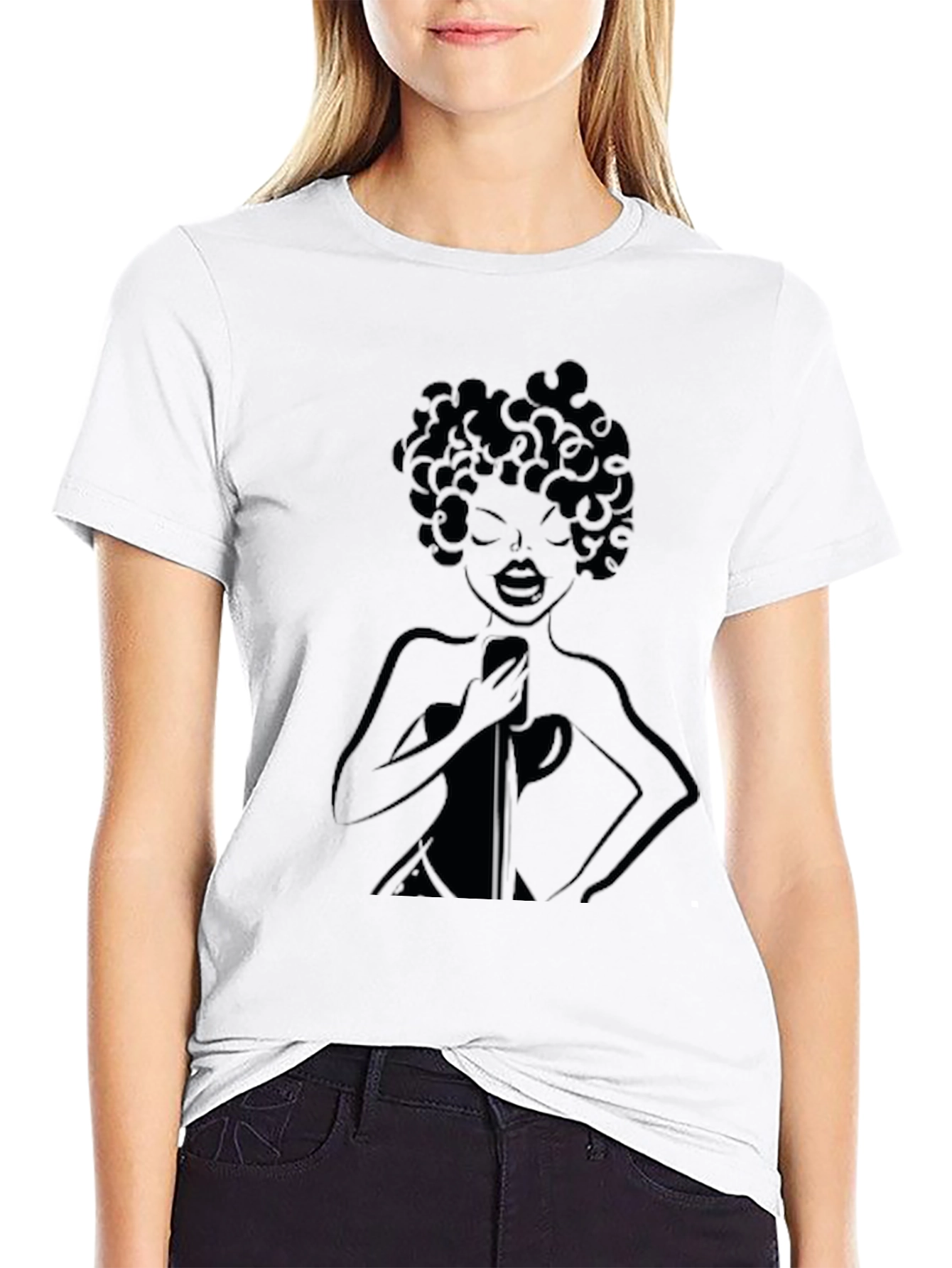 Retro Singer Black T-Shirt