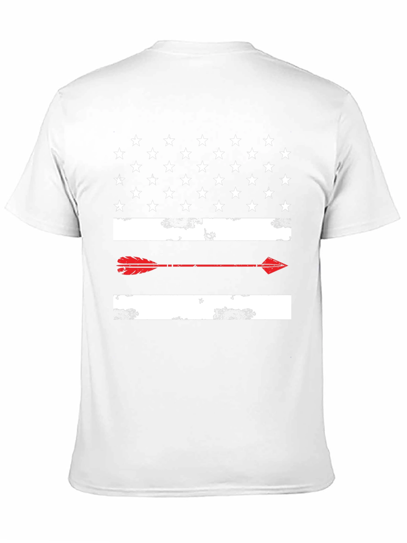 American Flag Arrow Graphic Tee - Black