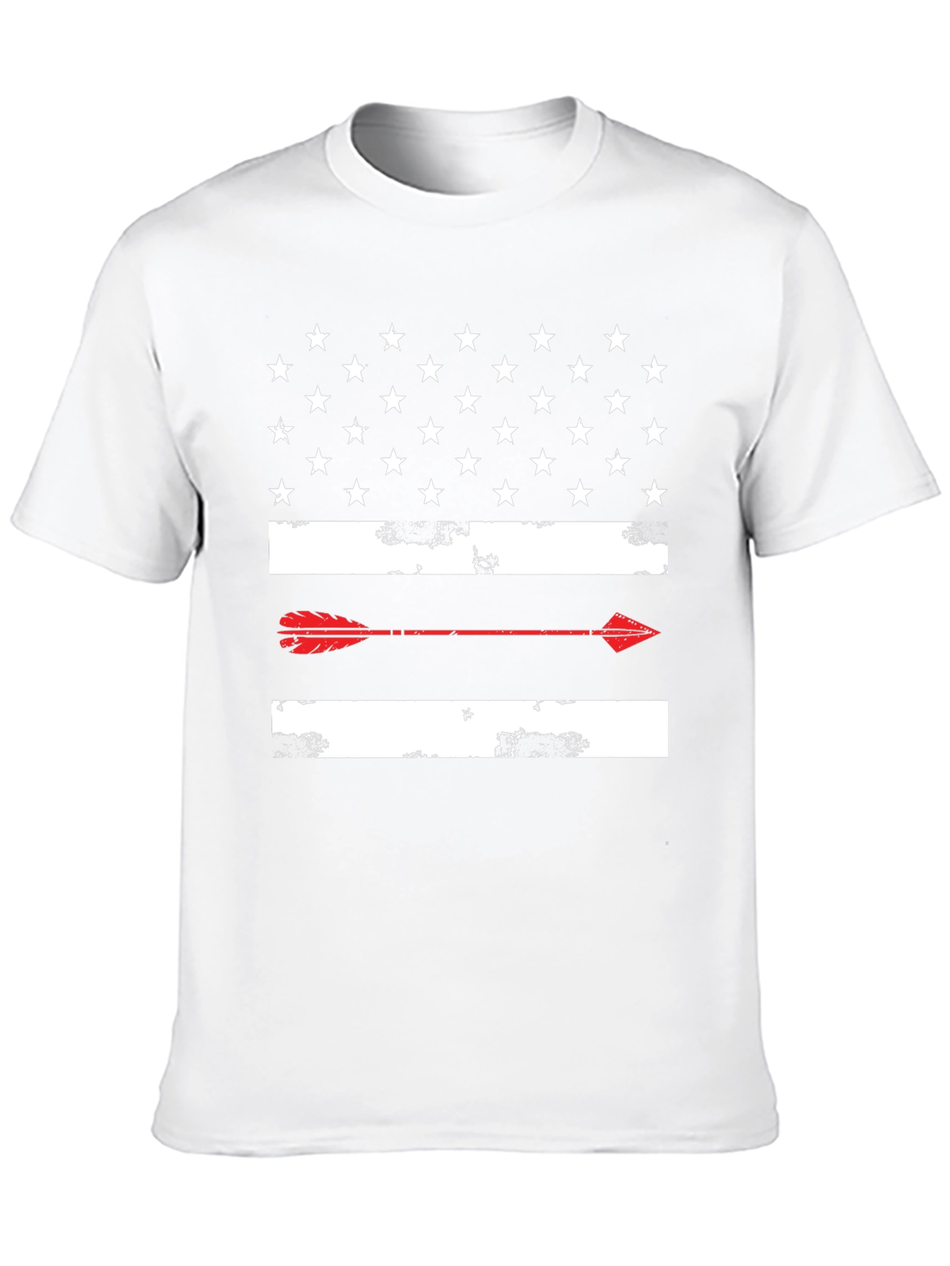 American Flag Arrow Graphic Tee - Black