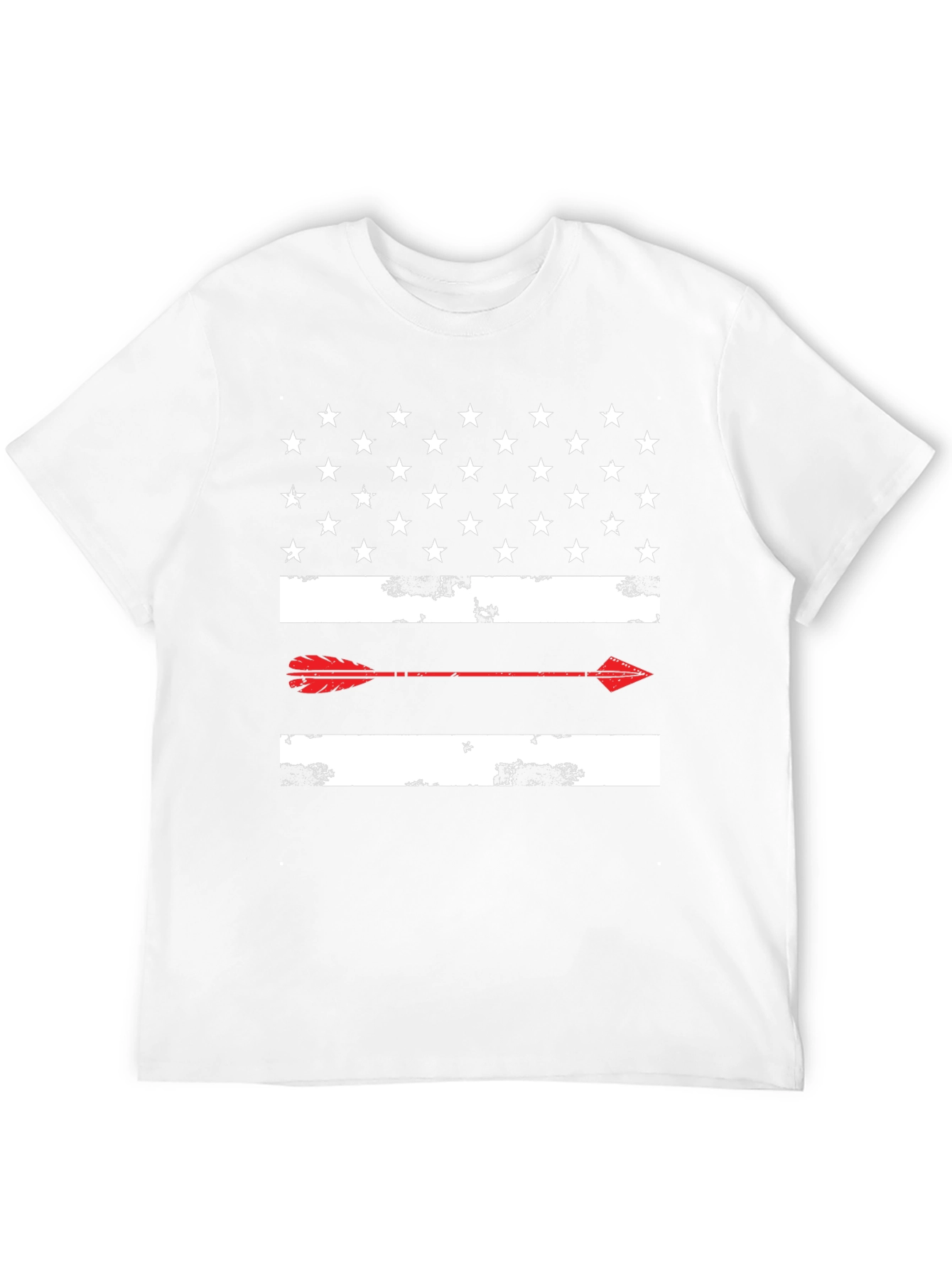 American Flag Arrow Graphic Tee - Black