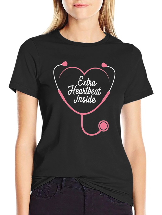 Extra Heartbeat Inside T-Shirt - Pregnancy Tee