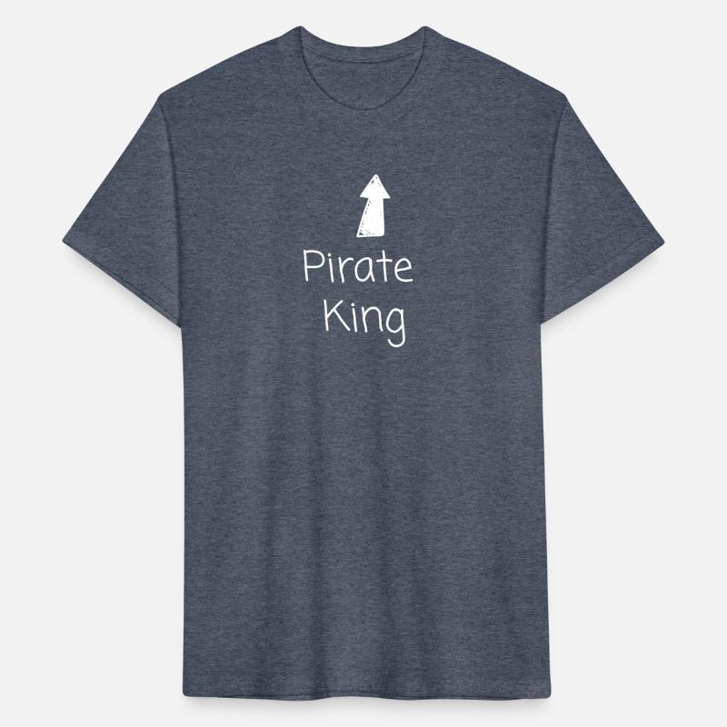 pirate king text with arrow pointing to the head