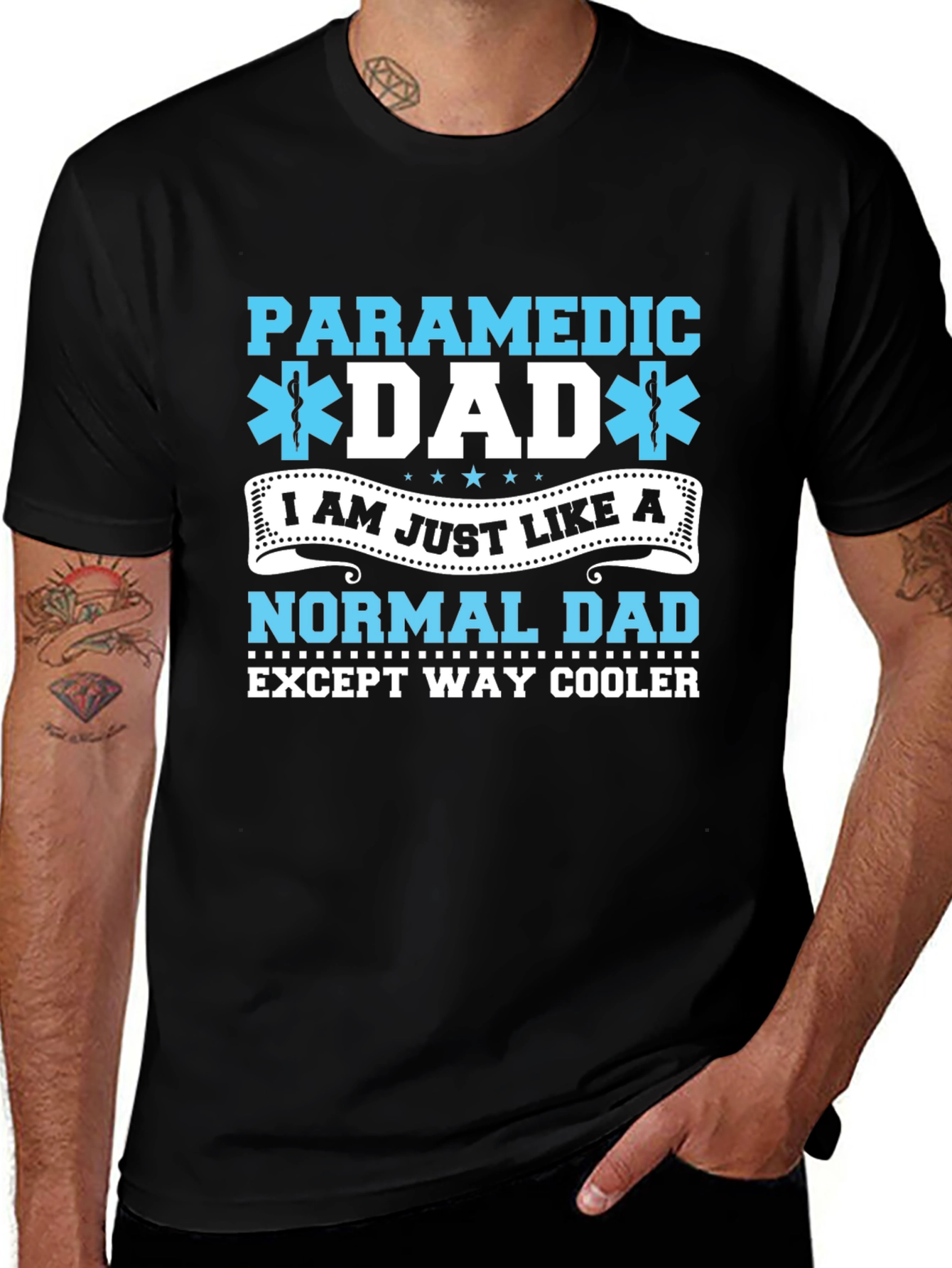 Paramedic Dad T-Shirt - Way Cooler Than Normal!