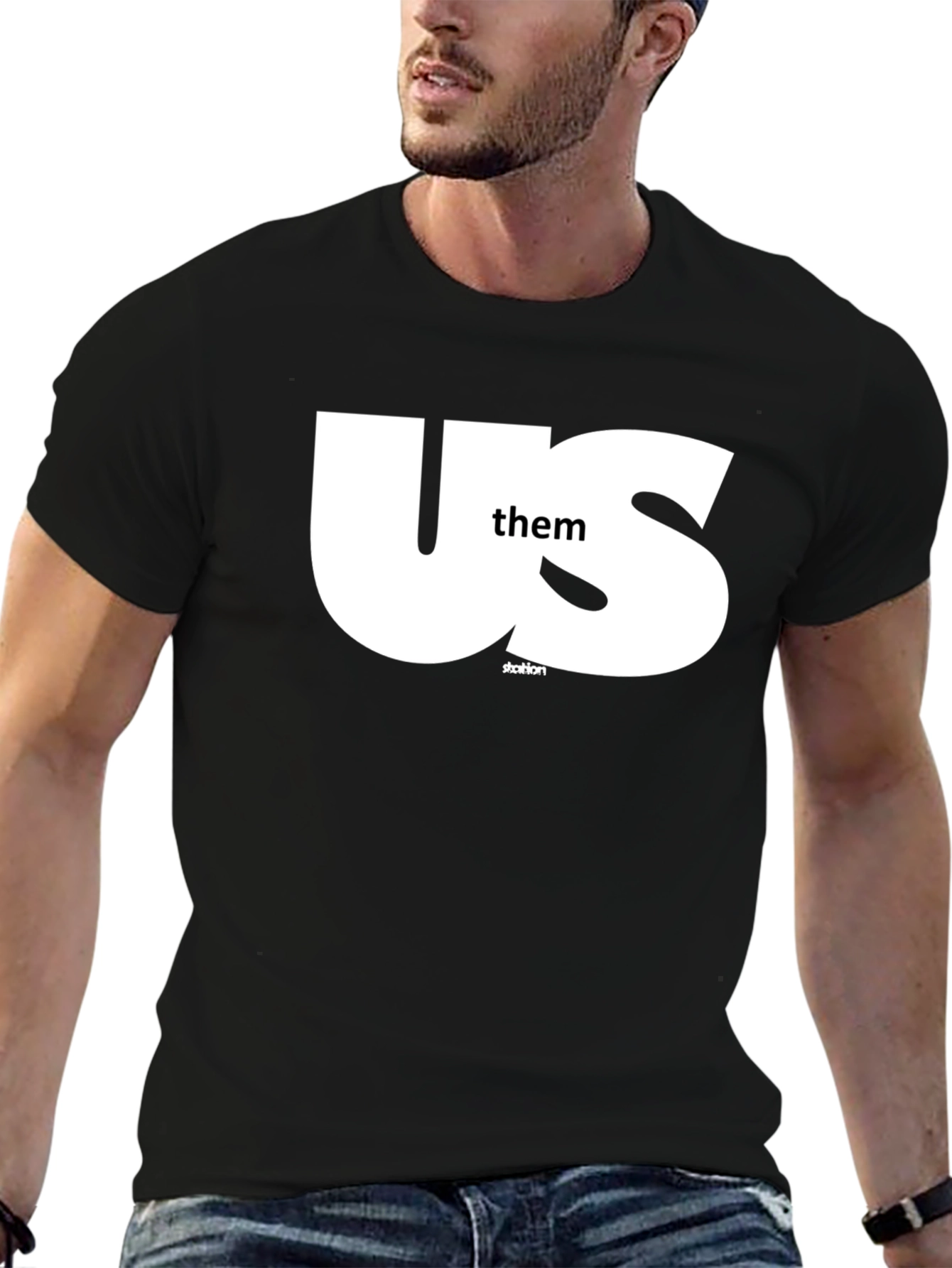 Us Them Graphic Tee - Black T-Shirt